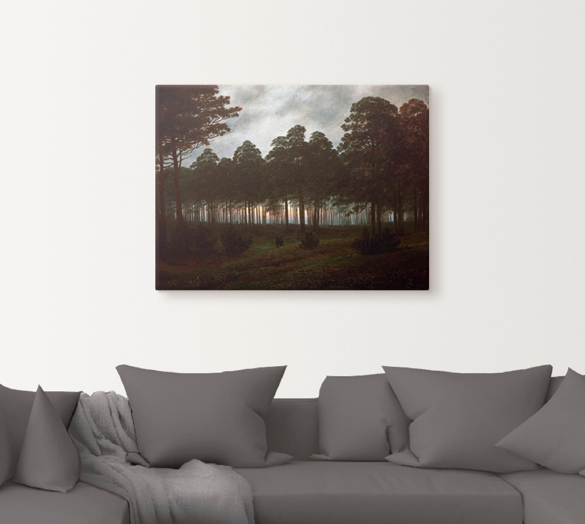 Artland Wandbild »Der Abend, um 1820/21«, Wald, (1 St.), als Leinwandbild,  Wandaufkleber oder Poster in versch. Größen auf Rechnung bestellen