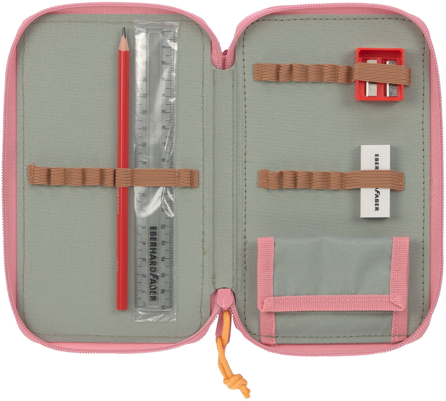 LÄSSIG Federmäppchen »Unique, Triple, Pink«, Dreifach Mäppchen, aus recycelten PET-Flaschen