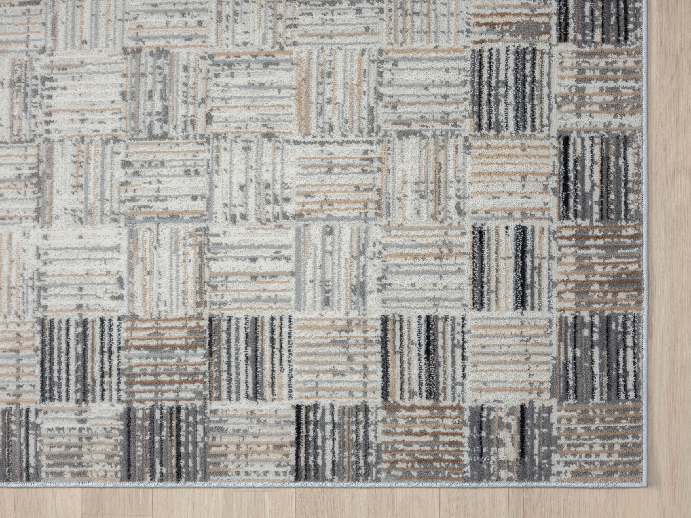 OTTO home Teppich »Yasmin, LAGERRÄUMUNG!« rechteckig 8 mm Höhe Kurzflor, modernes Design, mit Bordüre, pflegeleicht, Wohnzimmer