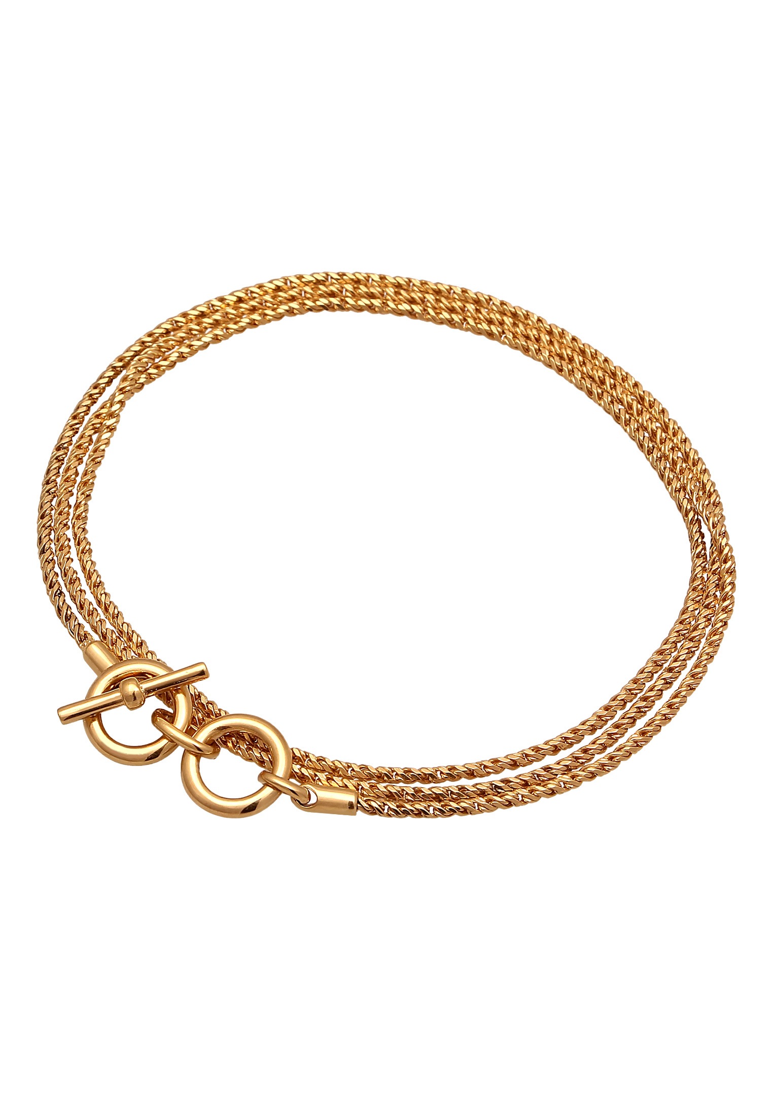 Kuzzoi Armkette »Armband Männer Kordelkette T-Bone Oxidiert 925 Silber«