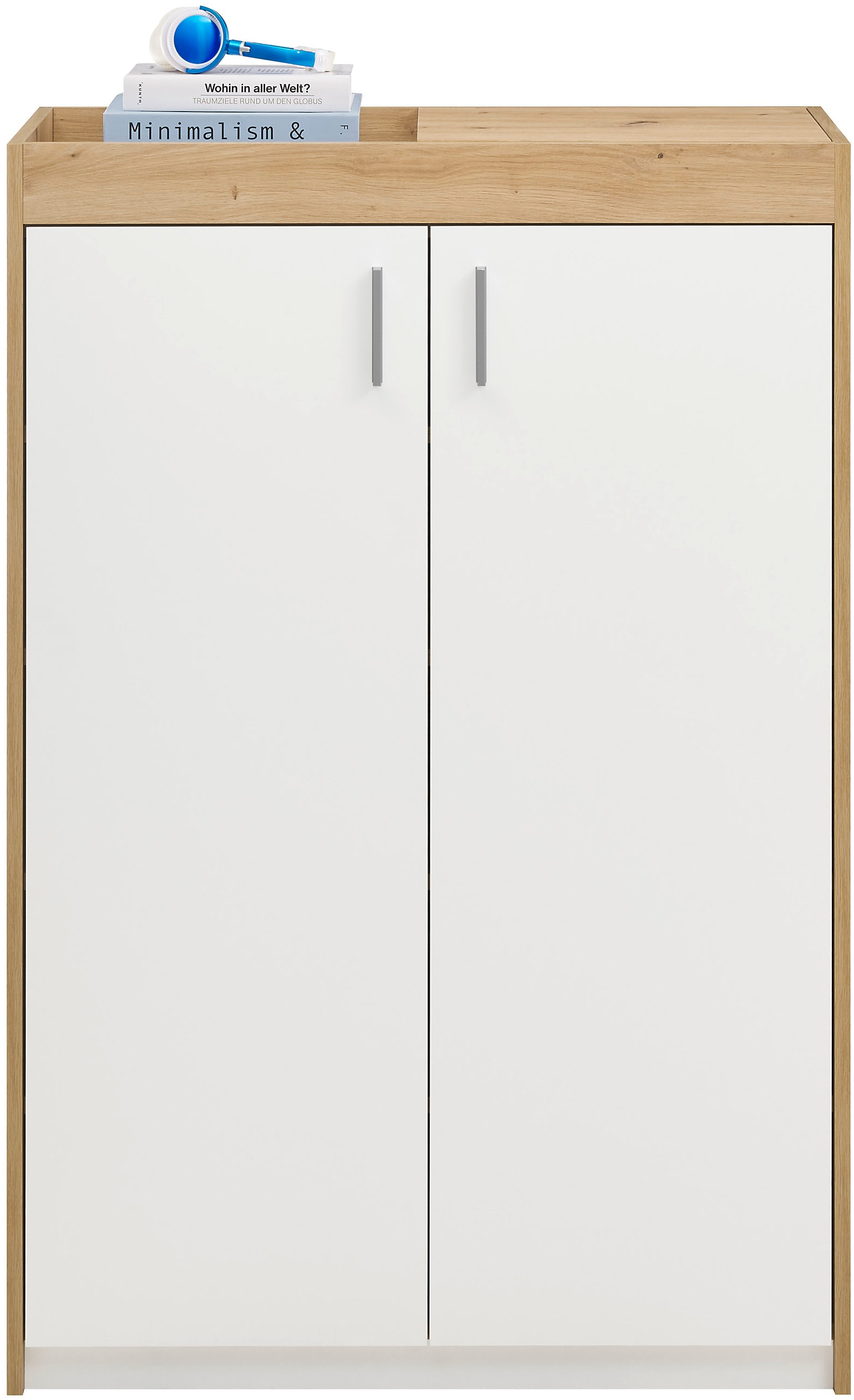 HBZ Schuhschrank »Paris weiß matt, BxHxT 84x126x38 cm«, (1 St.), Schuhschrank mit 4 Einlegeböden, Platz für ca. 15-20 Paar Schuhe