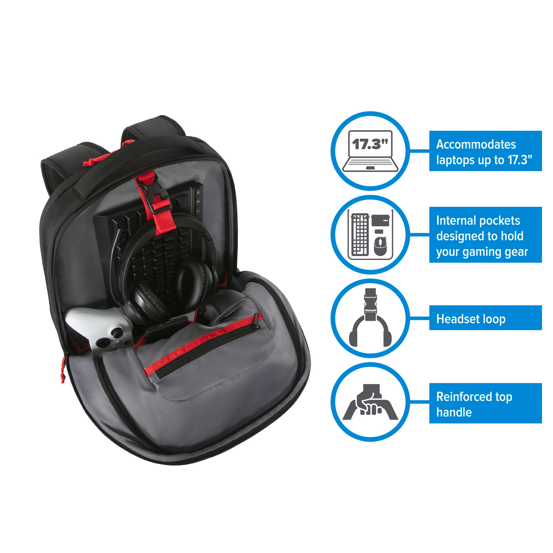 Targus Notebook-Rucksack »17.3 Strike2 Gaming Backpack«