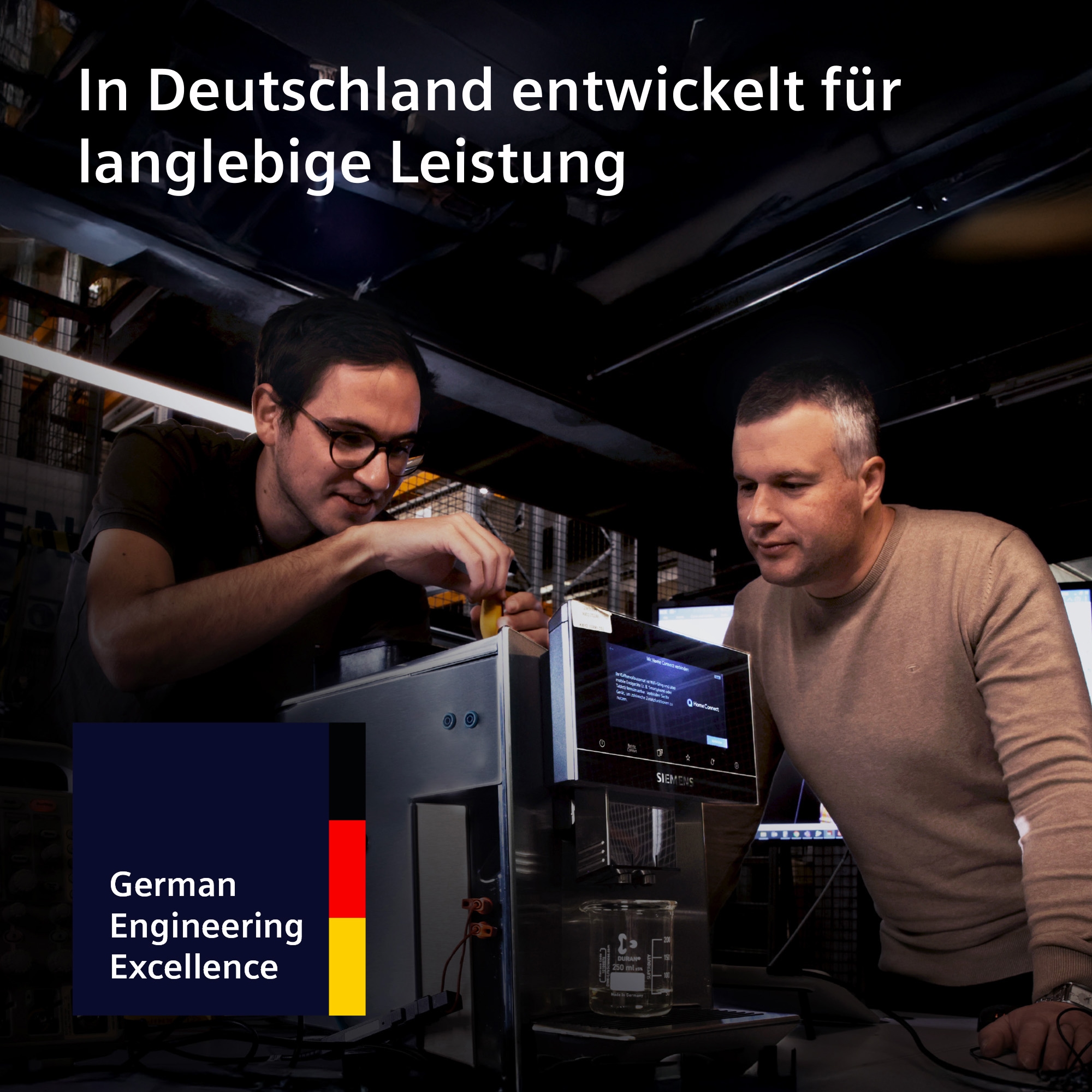 SIEMENS Kaffeevollautomat »EQ700 TP725ET7, inkl. Thermo-Kaffeebecher, XL-Getränke, 20 Favoriten« farbiges Full-Touch-Display, Doppeltassenfunktion, sehr leise, silber