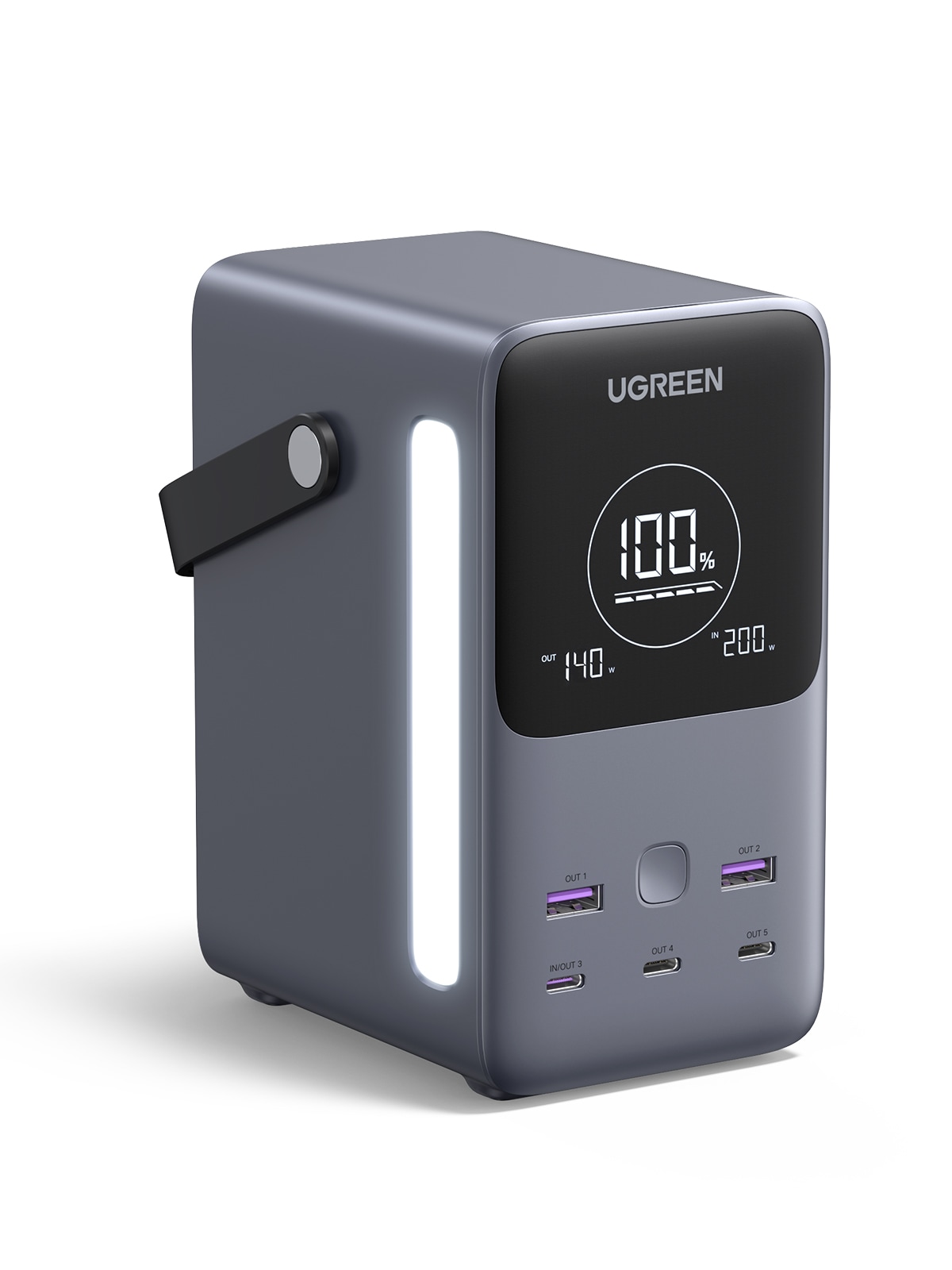 UGREEN Powerbank, 48000 mAh, Schnellladung, 300W, Ultra-Kapazität, Licht: für höchste Ansprüche
