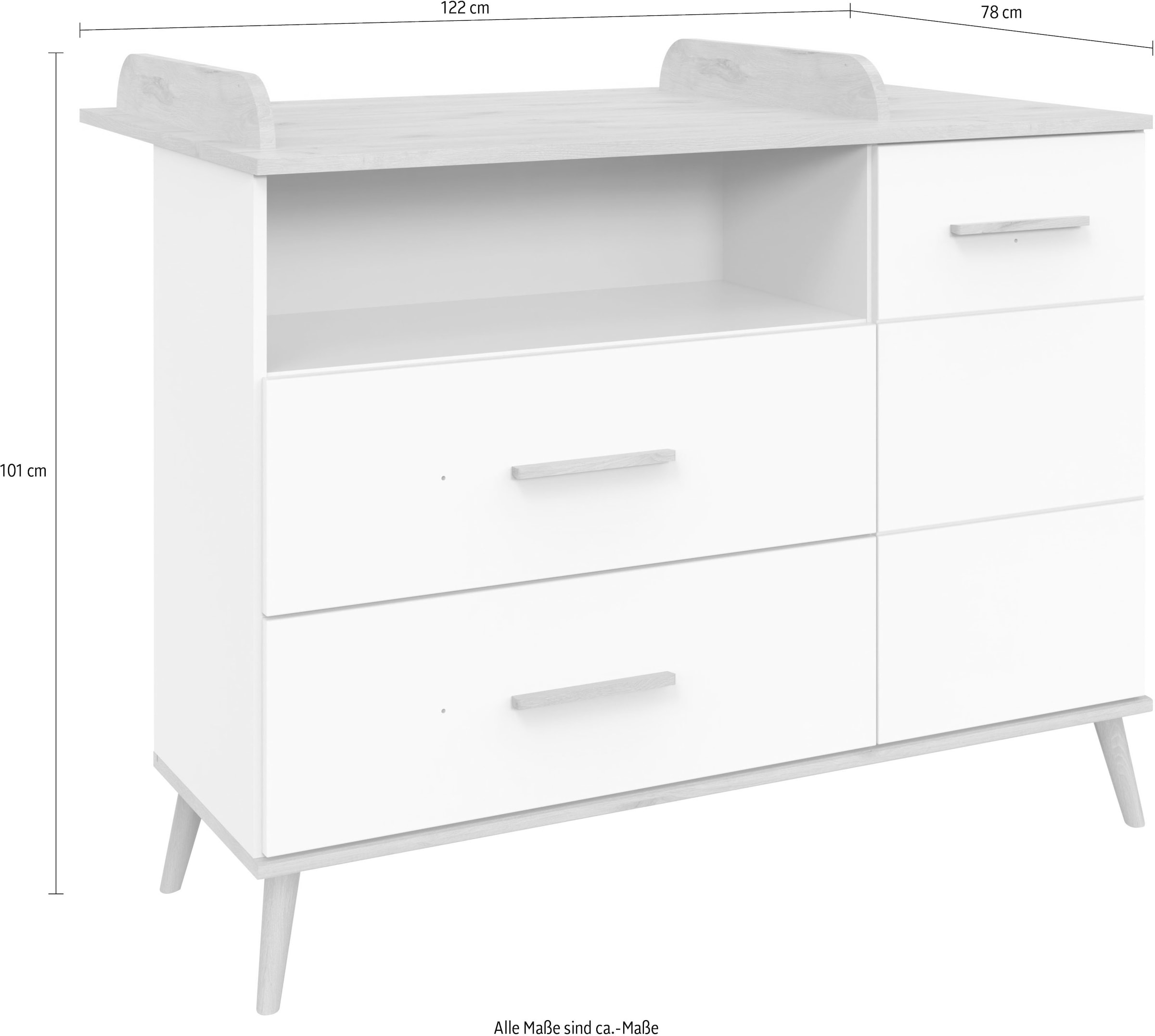 Wimex Wickelkommode »Fehmarn«, bis 15 kg, 122 cm
