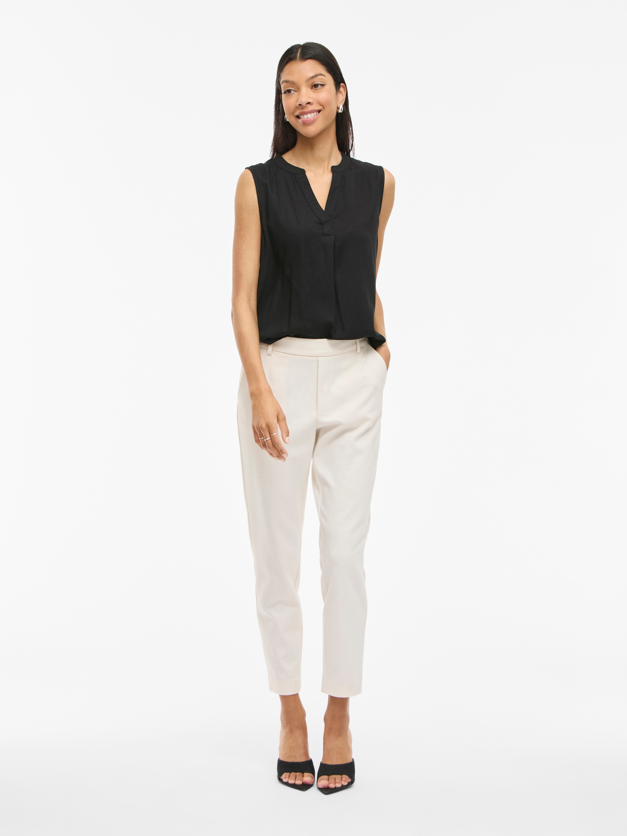Vila Blusentop »VIROSA V-NECK S/L TOP - NOOS«