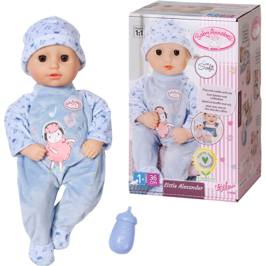 Baby Annabell Babypuppe »Little Alexander, 36 cm«, mit Schlafaugen