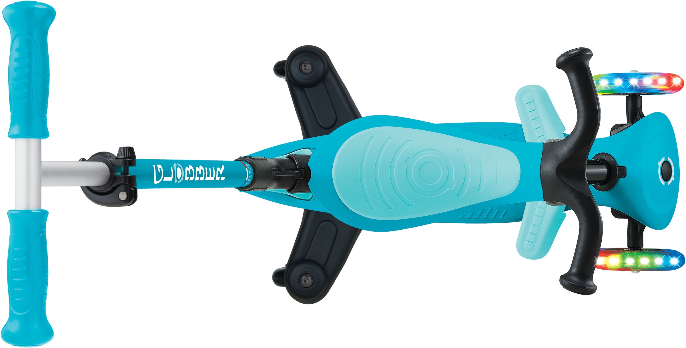 Globber Tretroller »GO-UP ACTIVE LIGHTS 360, mit Leuchtrollen« Aufsitzrad, Laufrad und Scooter