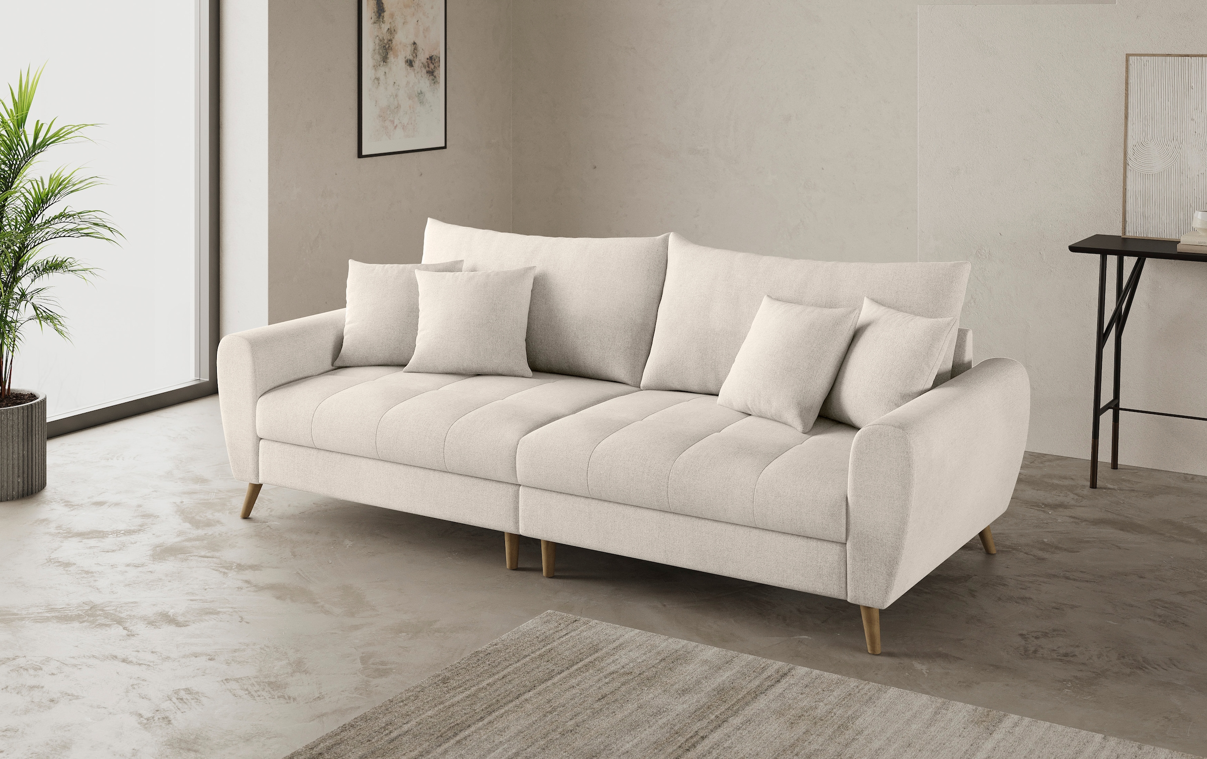 Mr. Couch Big-Sofa »Blackburn II«, Wahlweise mit Kaltschaumpolsterung bis 140 kg belastbar