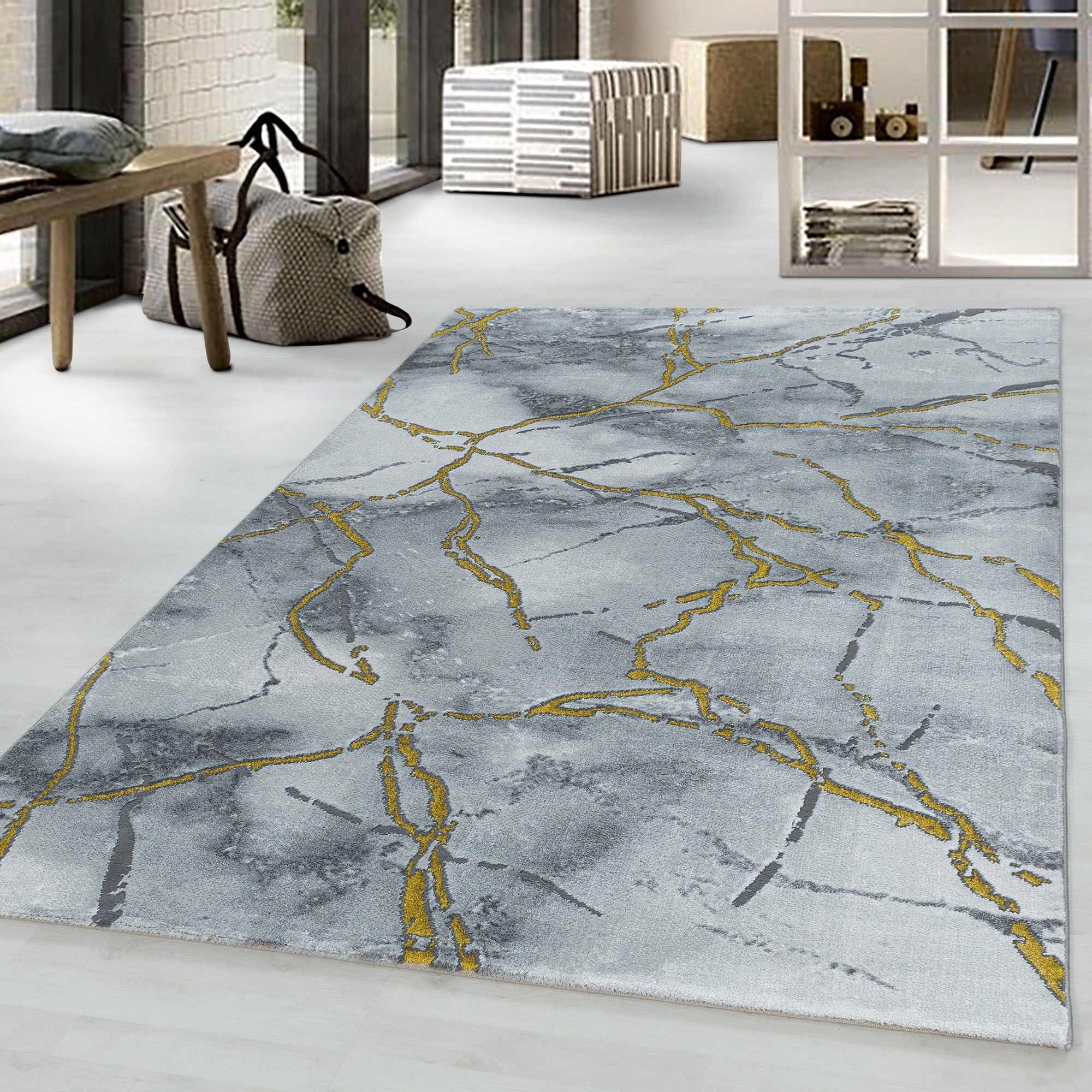 Ayyildiz Teppiche Teppich »NAXOS 3815«, rechteckig, 12 mm Höhe, Wohnzimmer