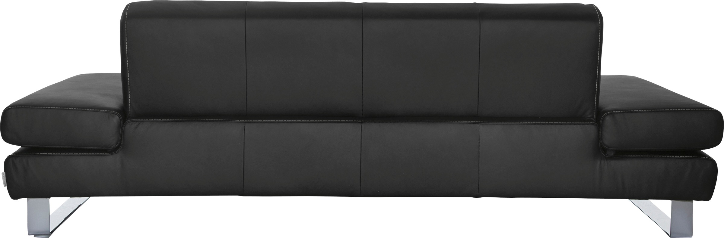 W.SCHILLIG 3-Sitzer »taboo Designsofa mit hohem Sitzkomfort«, mit Normaltiefe, inklusive Armlehnenverstellung, mit Kontrastnaht