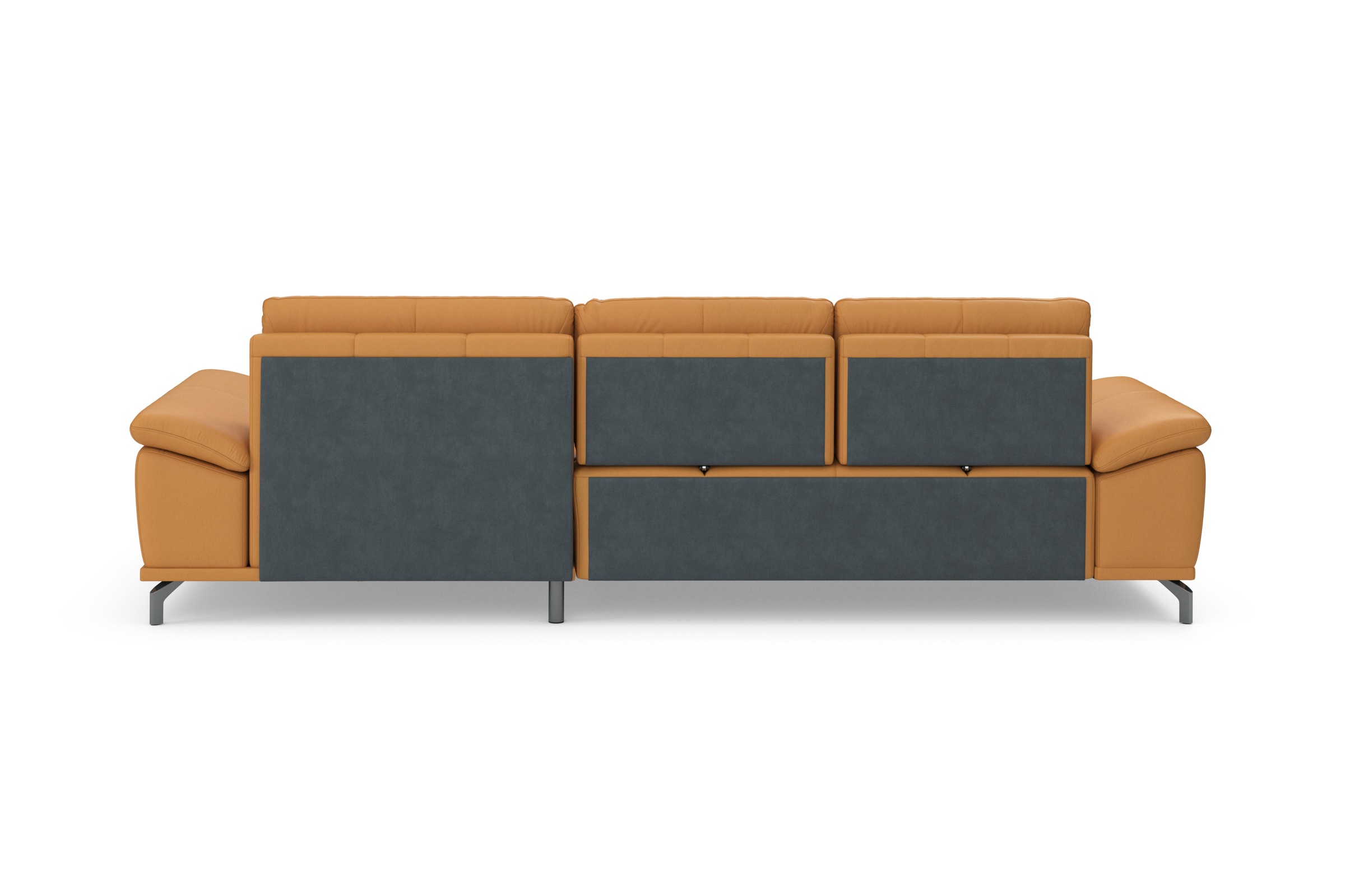 Places of Style Ecksofa Costello, mit Sitztiefenverstellung und Armlehnfunktion, incl. 3 Nierenkissen