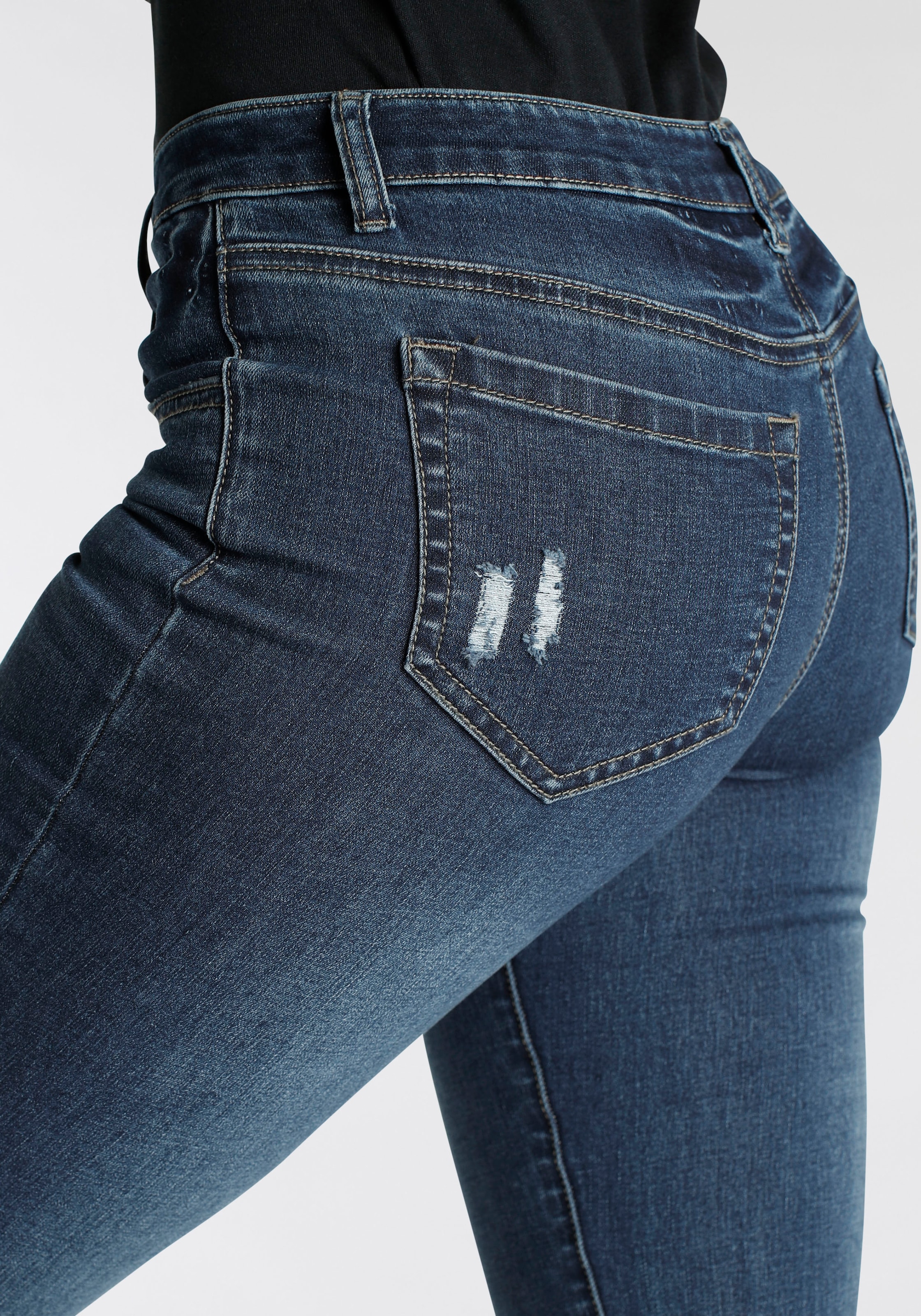 Arizona Bootcut-Jeans »Ultra-Stretch«, Mid-Waist