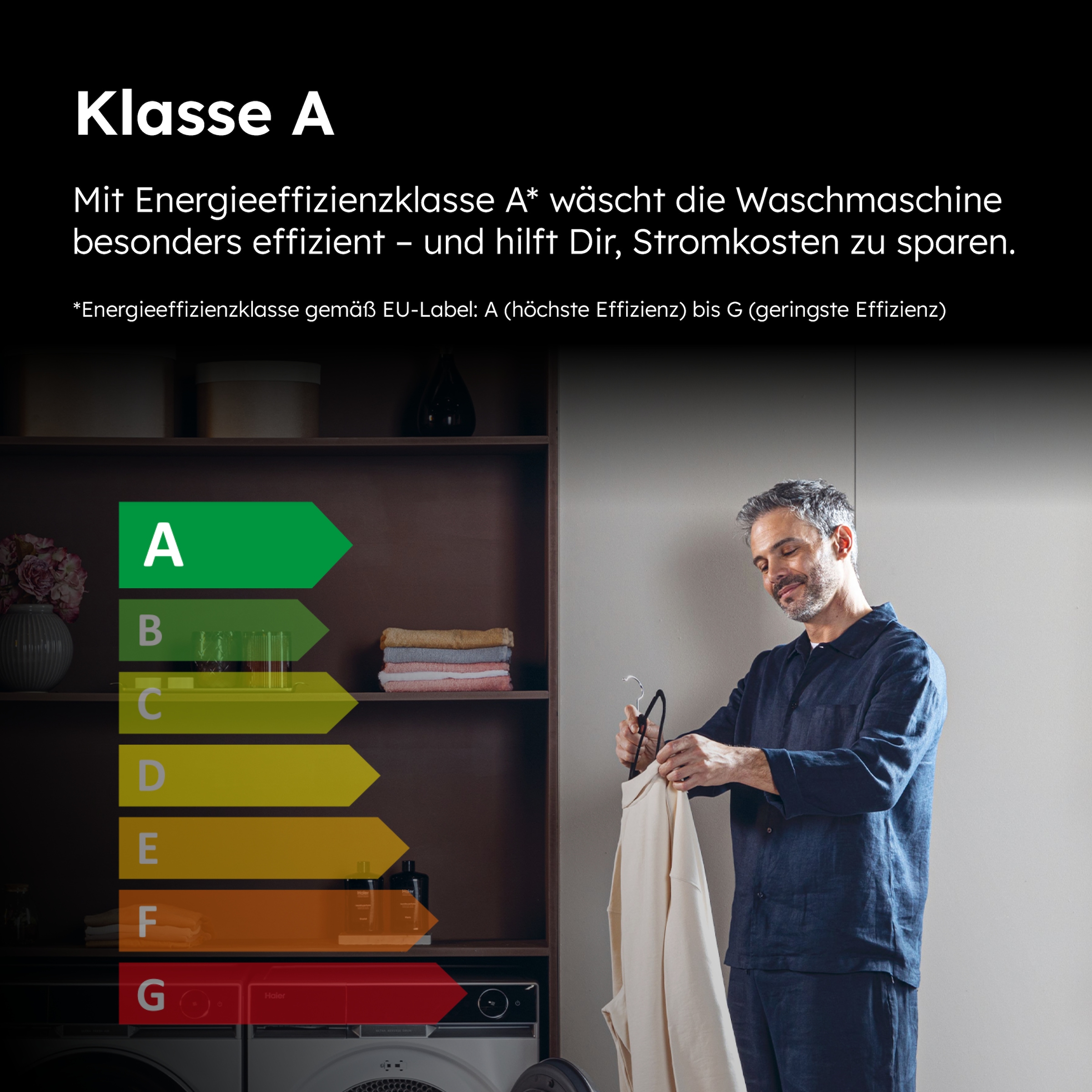Haier Waschmaschine »HW81-NBP14939«, 8 kg, 1400 U/min, das Hygiene Plus: ABT® Antibakterielle Technologie