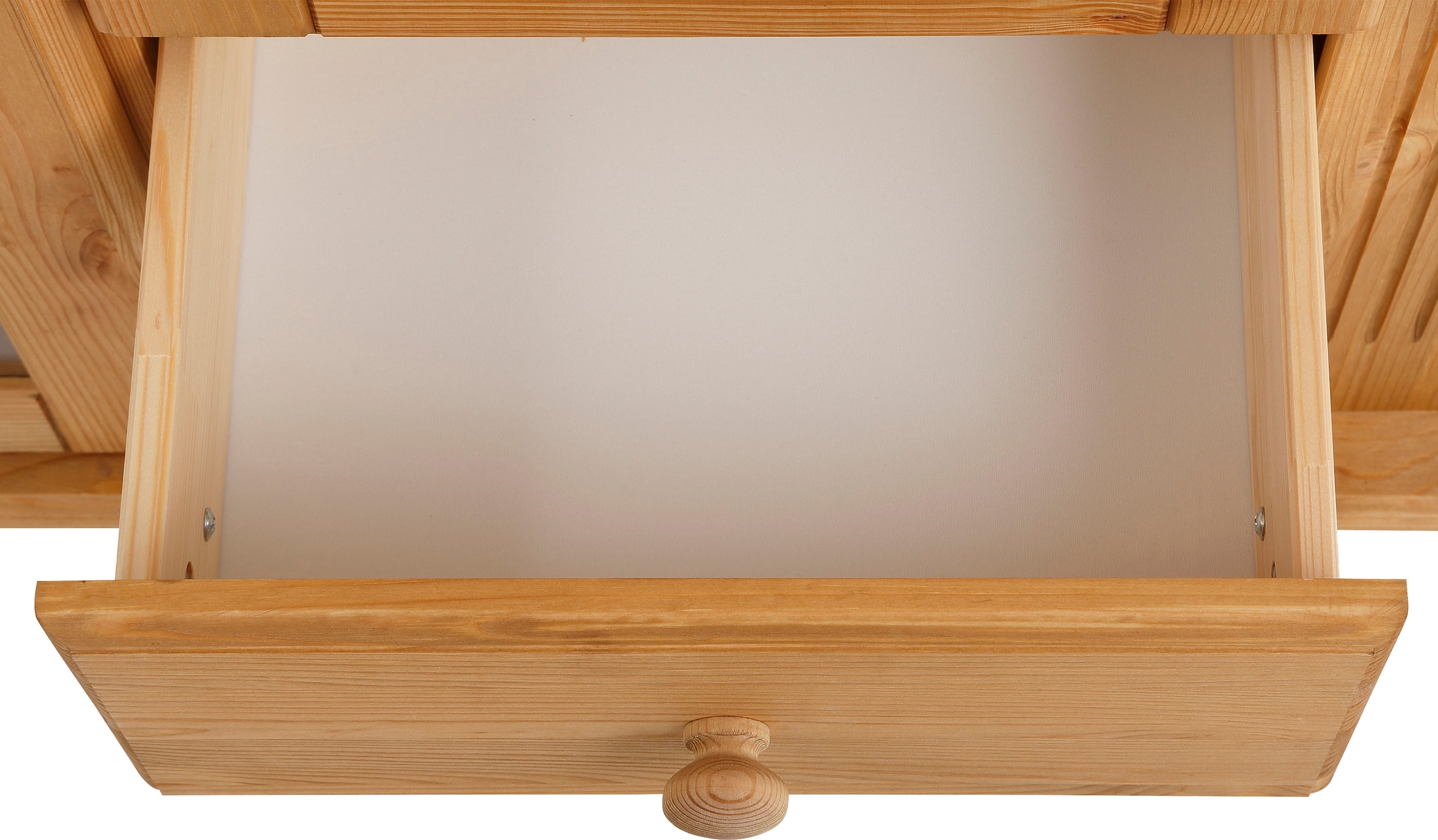 Home affaire Highboard »Adele«, Stauraumschrank, 2-türig, Höhe 135 cm, aus massiver Kiefer, FSC®