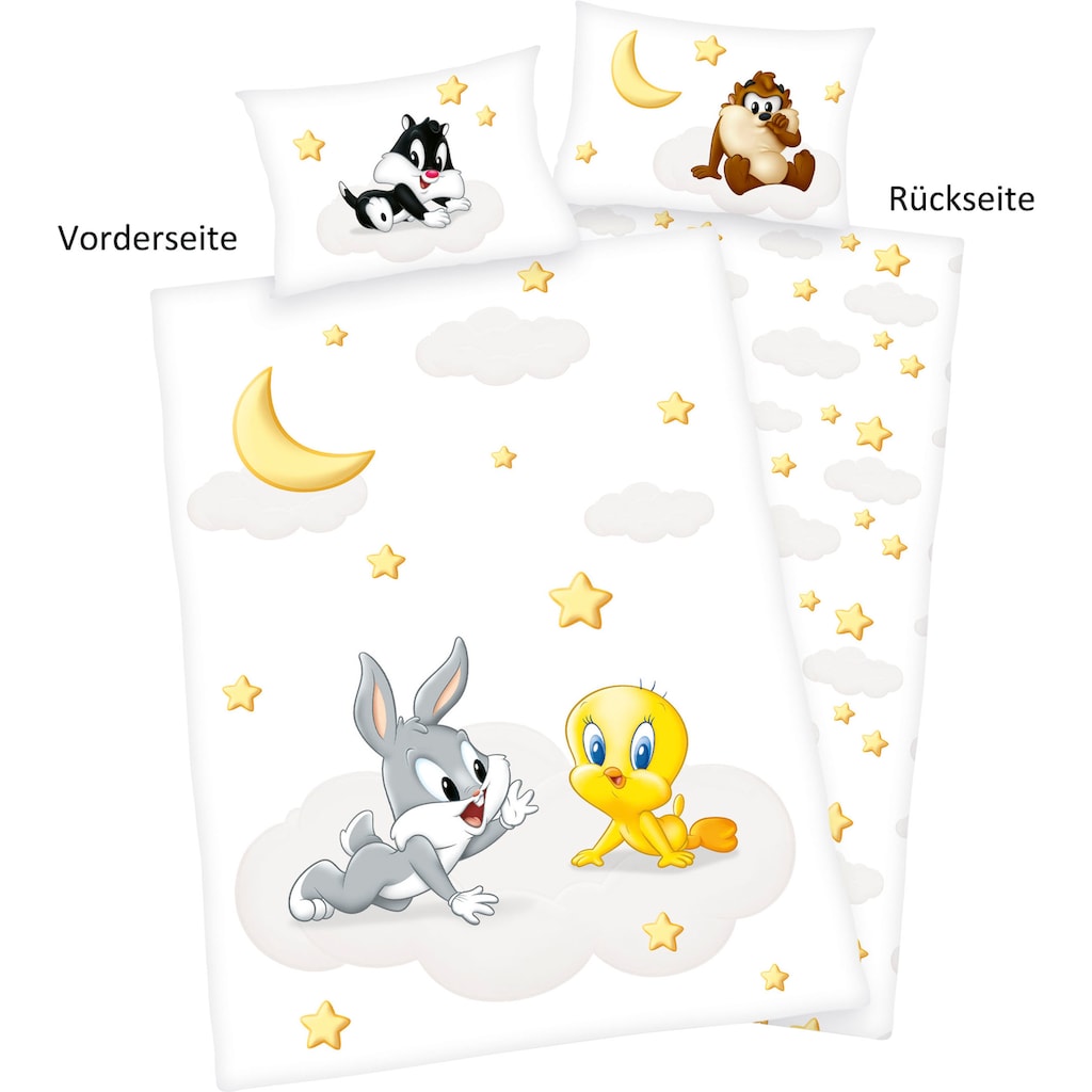 LOONEY TUNES Babybettwäsche »Looney Tunes«, (2 tlg.)