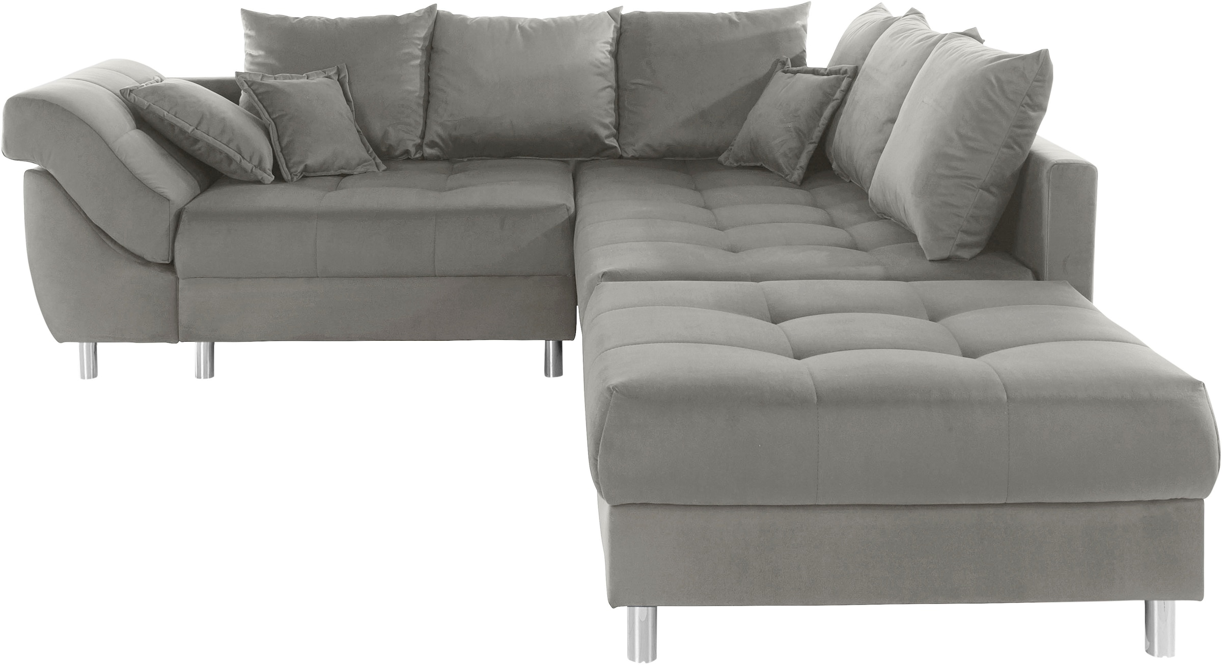 COLLECTION AB Ecksofa »(Spar-Set) Innsbruck L-Form und Hocker«, (Spar-Set), Ecksofa und Hocker, Recamiere links oder rechts montierbar