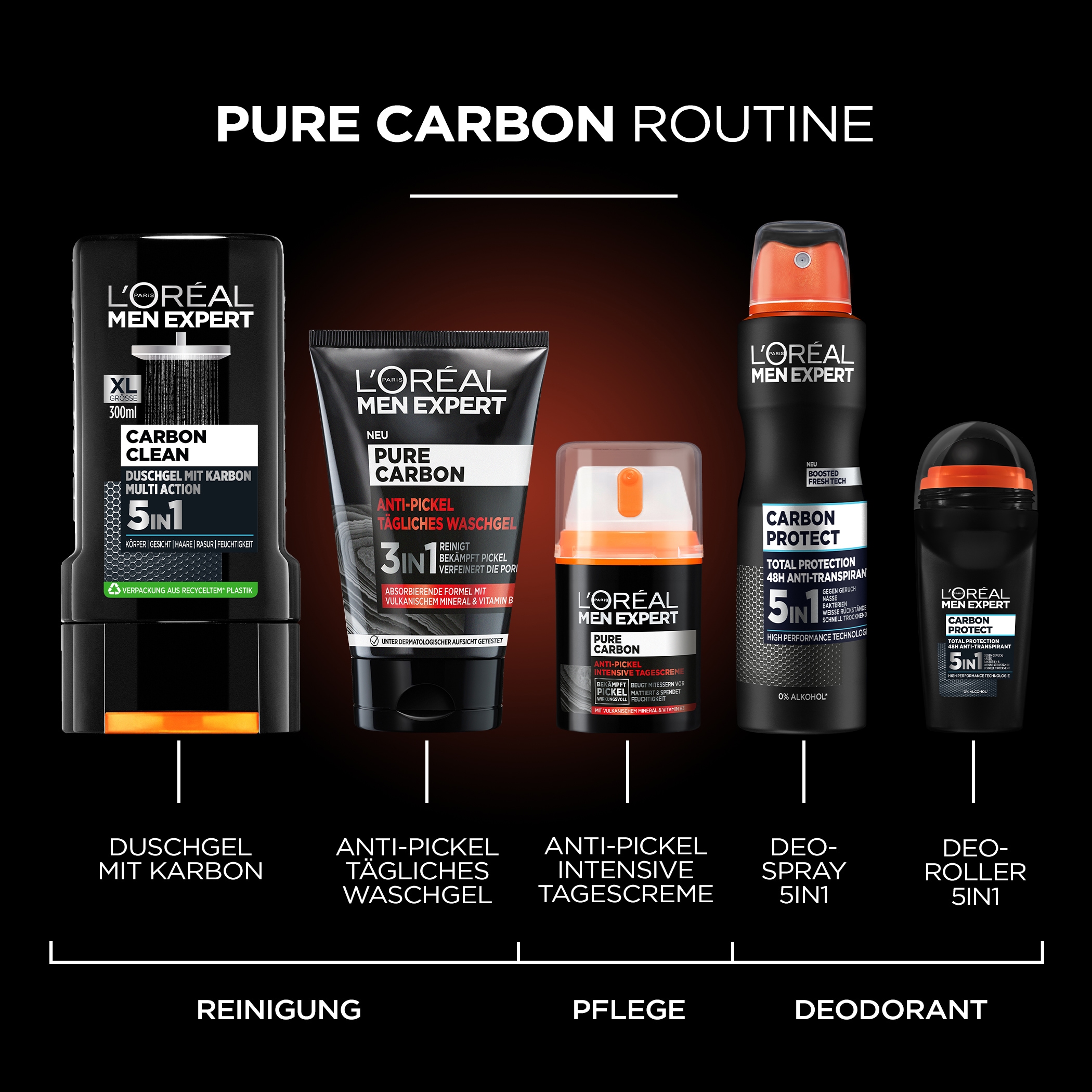 L'ORÉAL PARIS MEN EXPERT Gesichtsreinigungsgel »Pure Carbon Anti-Pickel«  bei ♕
