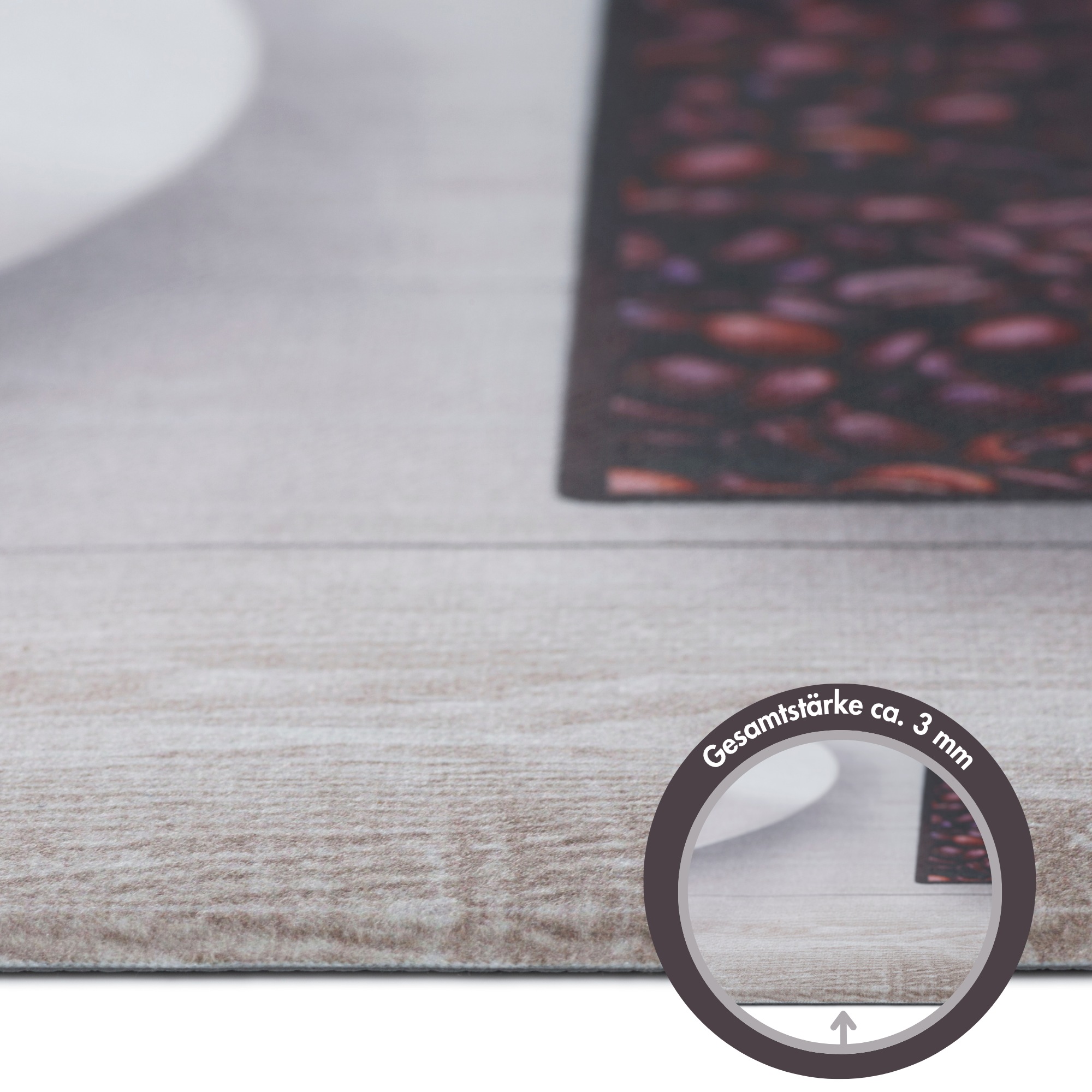 Andiamo Läufer »Kitchen« rechteckig 3 mm Höhe Vinyl-Küchenläufer, moderne Küchenmotive, Pasta, Gewürze, Kaffee