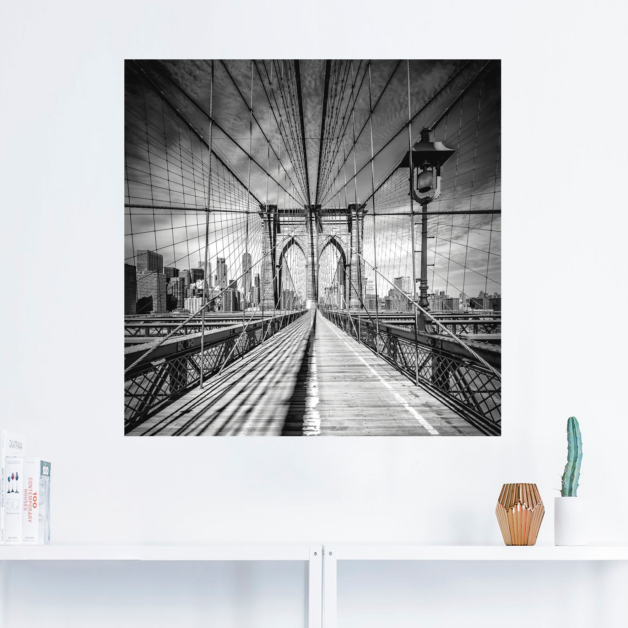 Artland Wandbild »New York City Brooklyn Bridge«, Amerika, (1 St.), als  Alubild, Leinwandbild, Wandaufkleber oder Poster in versch. Größen auf  Rechnung kaufen