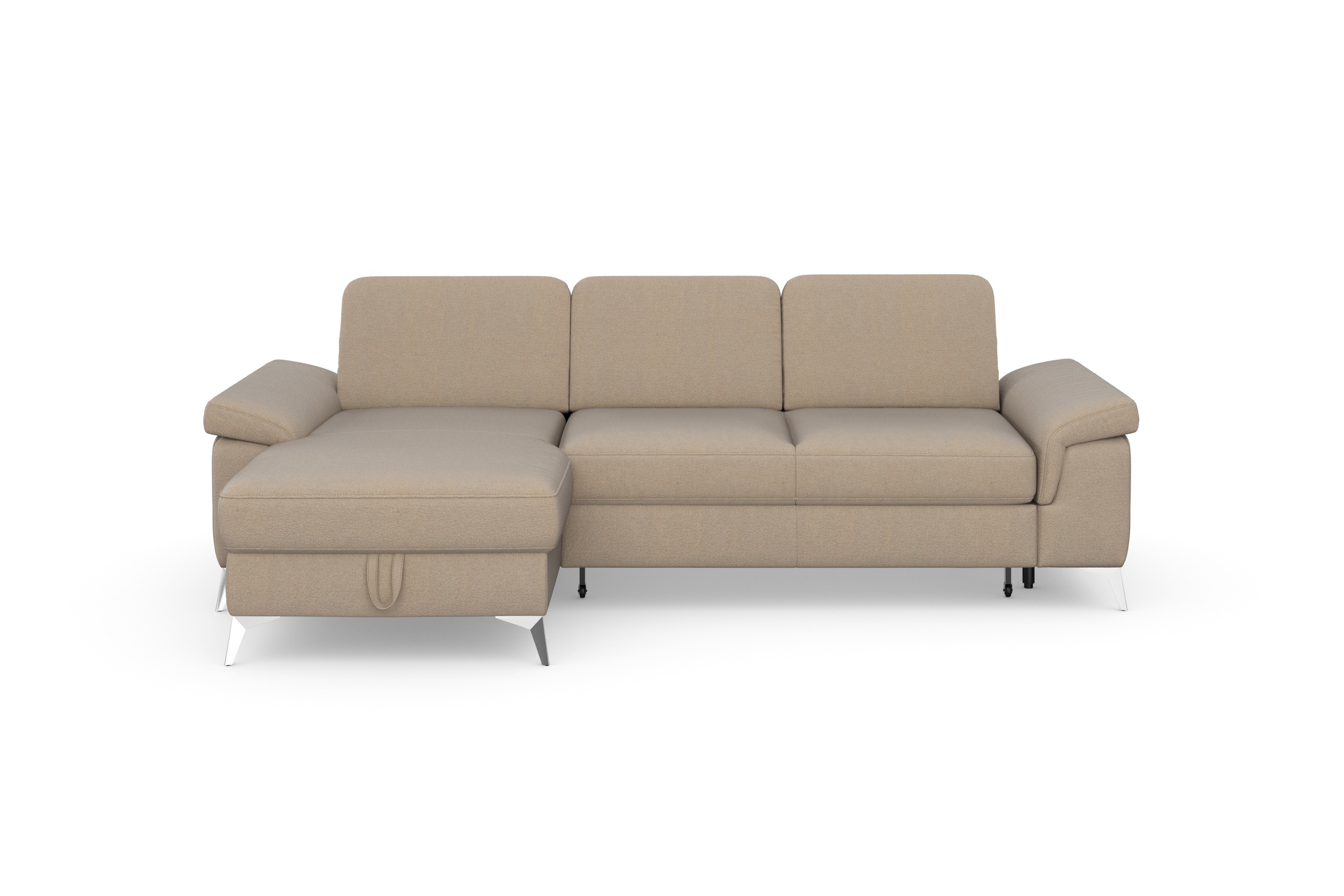 sit&more Ecksofa »Padua L-Form«, inklusive Sitztiefenverstellung, Armteilfunktion und Federkern