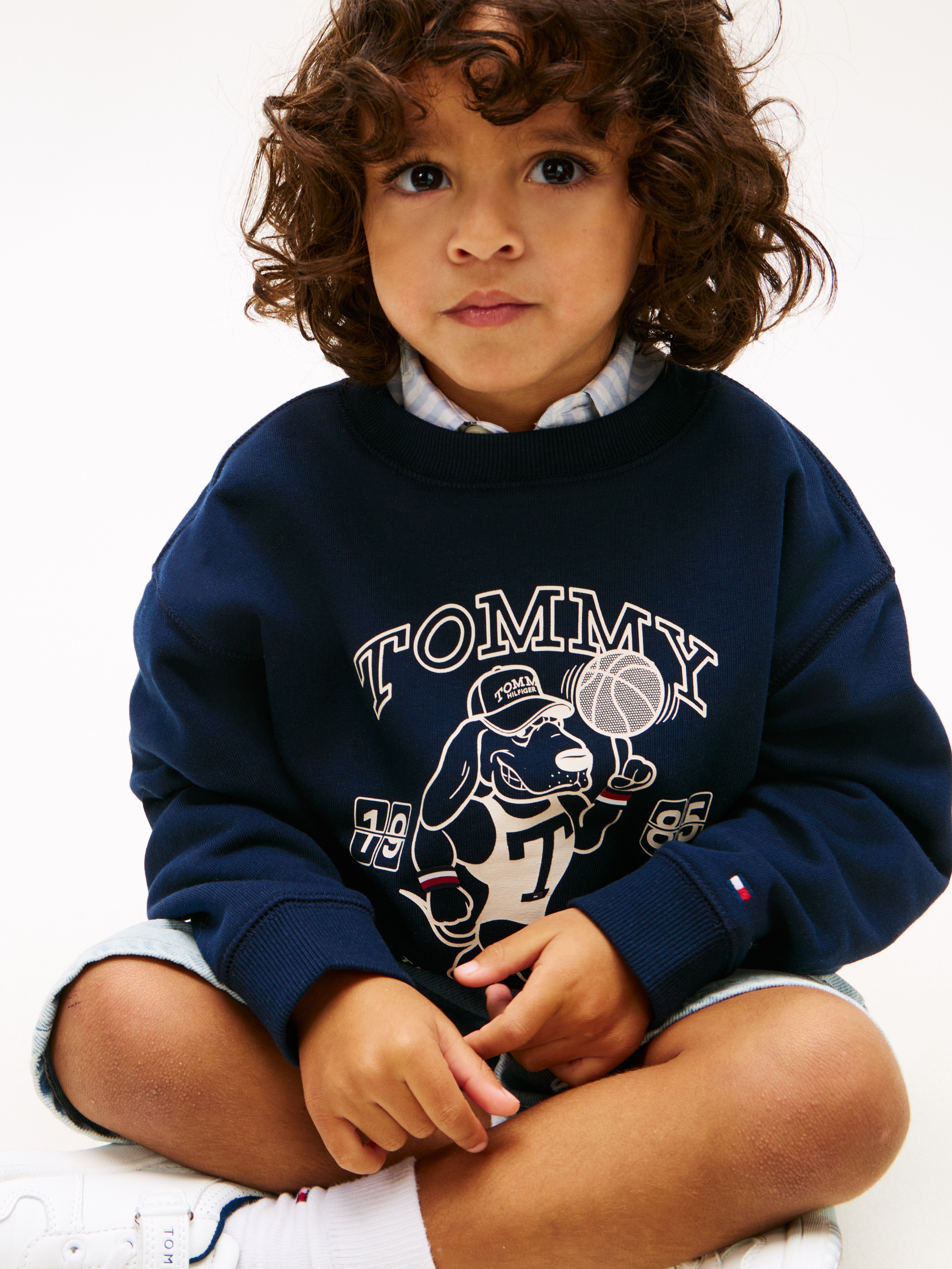 Tommy Hilfiger Sweatshirt »LB PRINTED GRAPHIC SWEATSHIRT«, Kinder bis 16 Jahre, Print, Druck
