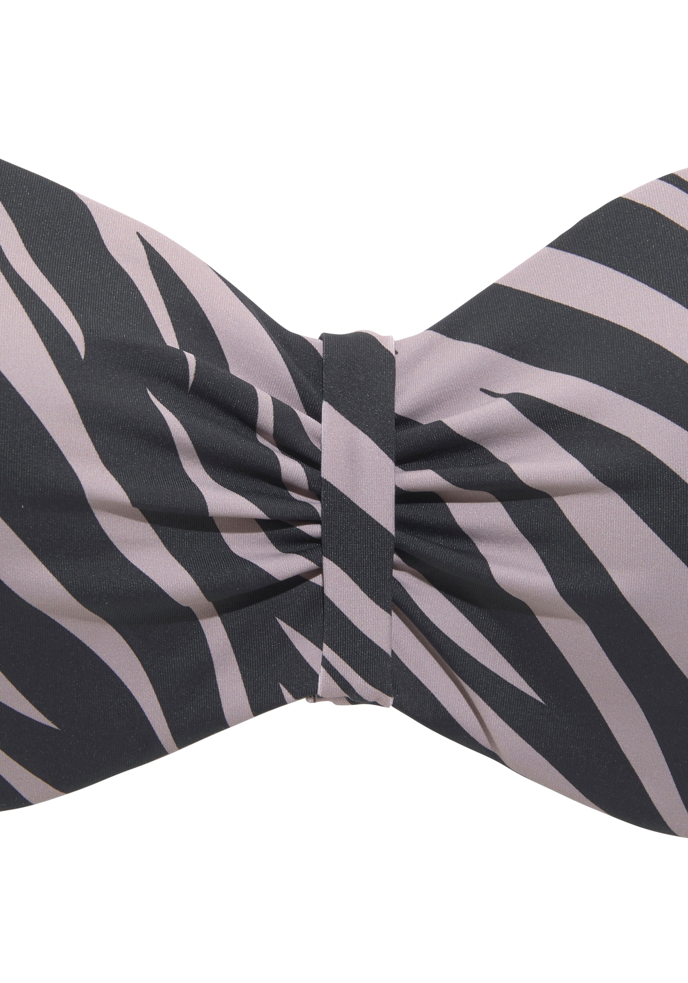 LASCANA Bügel-Bandeau-Bikini-Top »Kaa«, mit Animal-Design