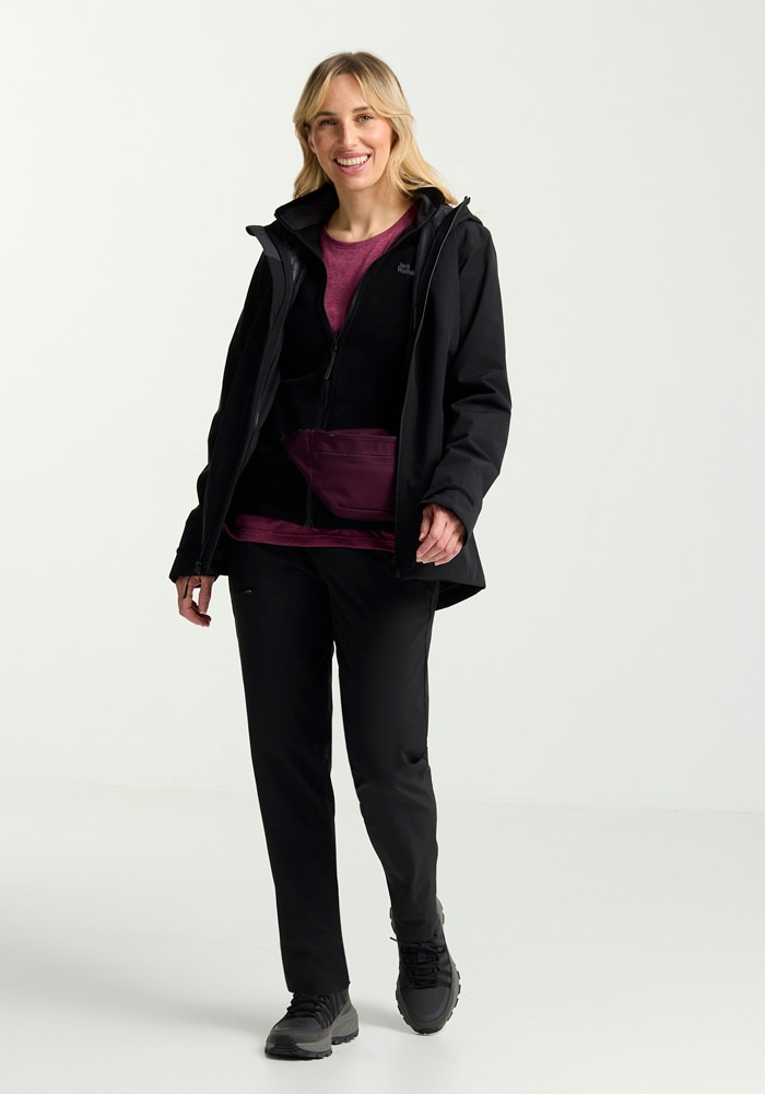 Jack Wolfskin »MOONRISE 3IN1 JKT W« mit Kapuze