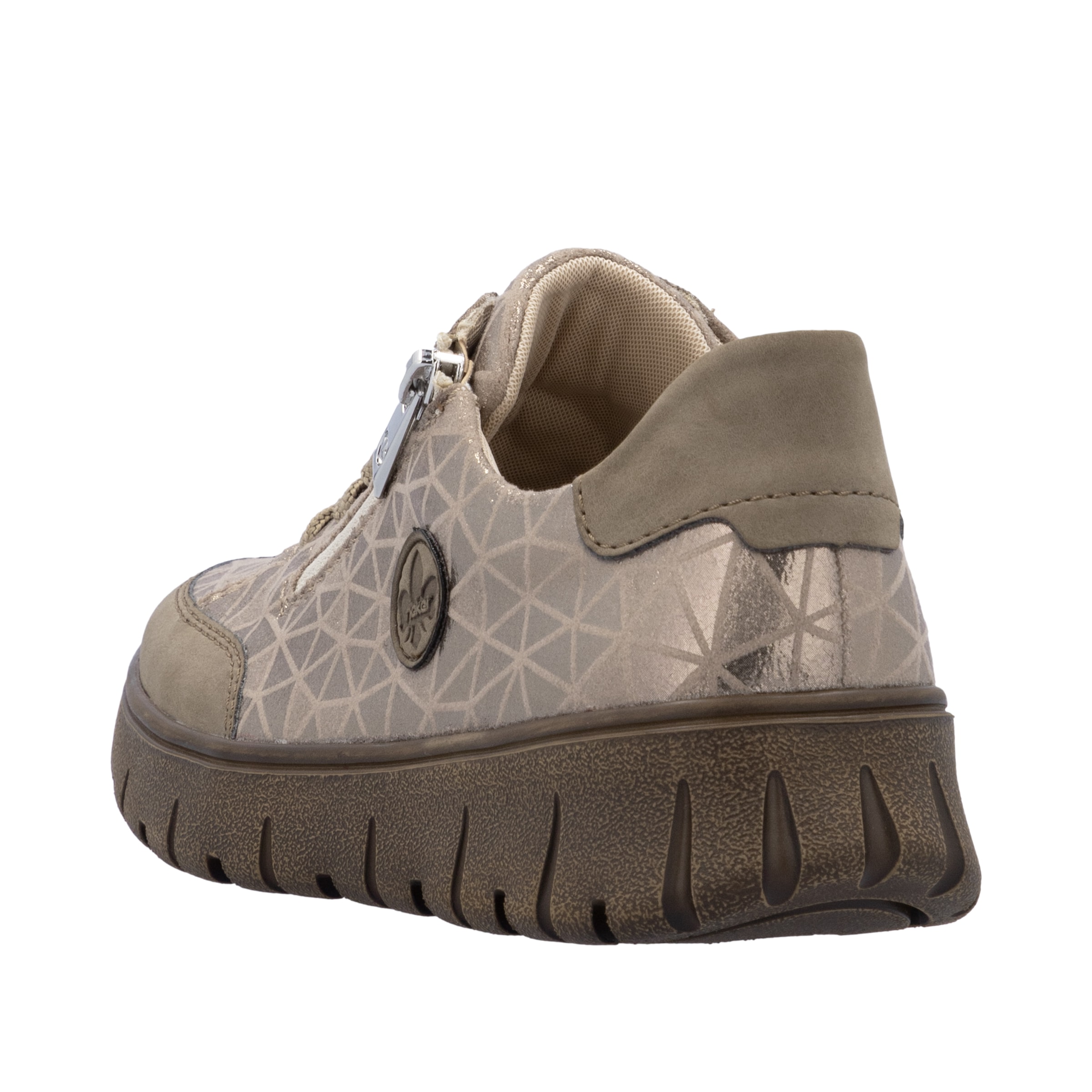 Rieker Plateausneaker, Schnürschuh, Halbschuh, Freizeitschuh in Bequemweite G (= weit)