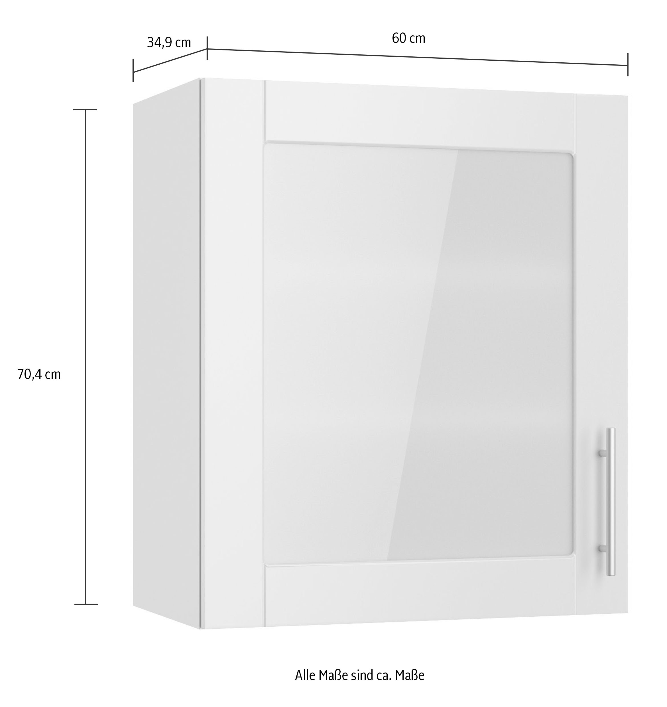 OPTIFIT Glashängeschrank »Ahus«, Breite 60 cm auf Raten bestellen