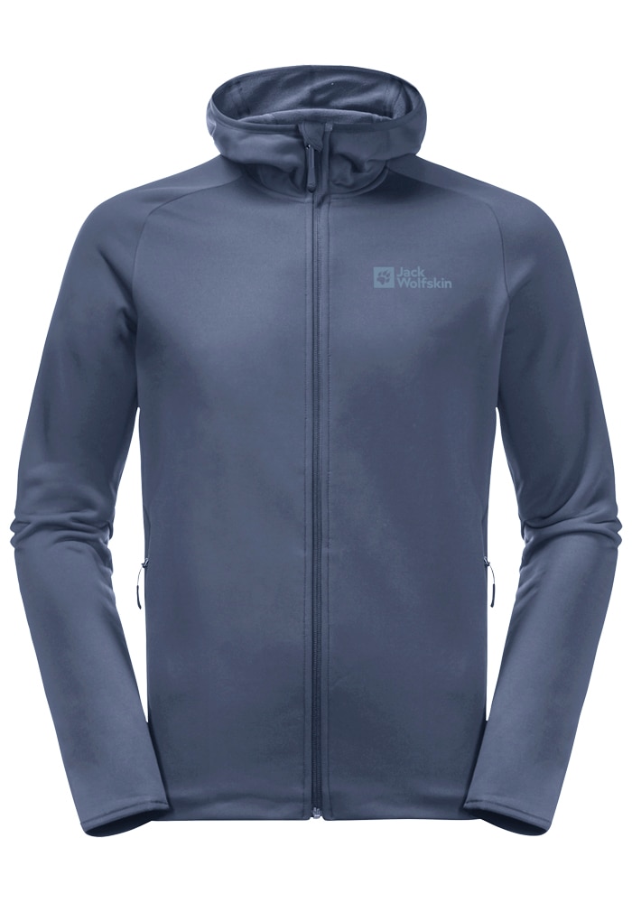Jack Wolfskin Fleecejacke »BAISELBERG HOODED FZ M«, mit Kapuze