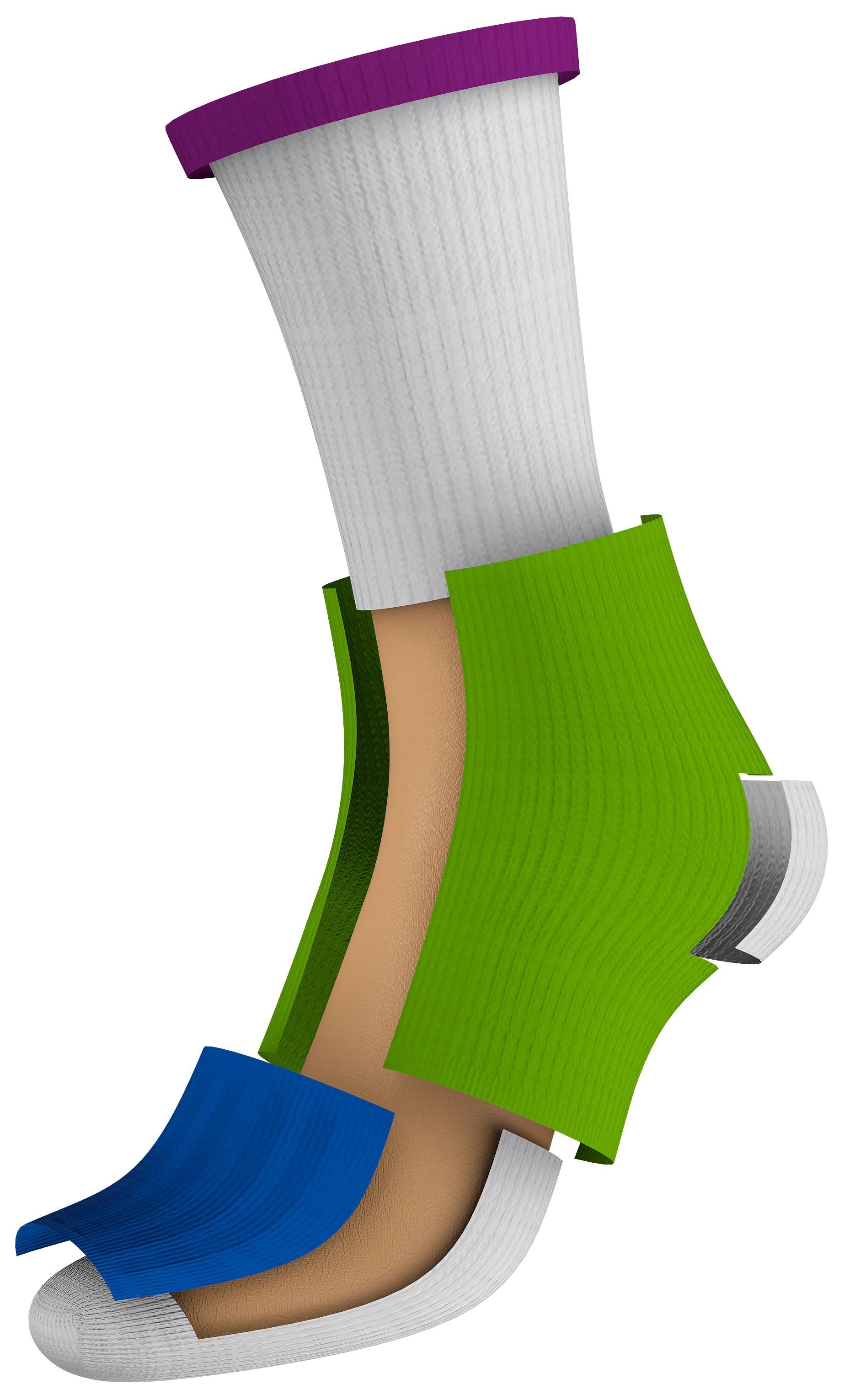 Strümpfe »Sprungelenk Bandage wie Fußgut eine bei wirkt (2 ♕ 2 Paar), Strumpf«, Paar,