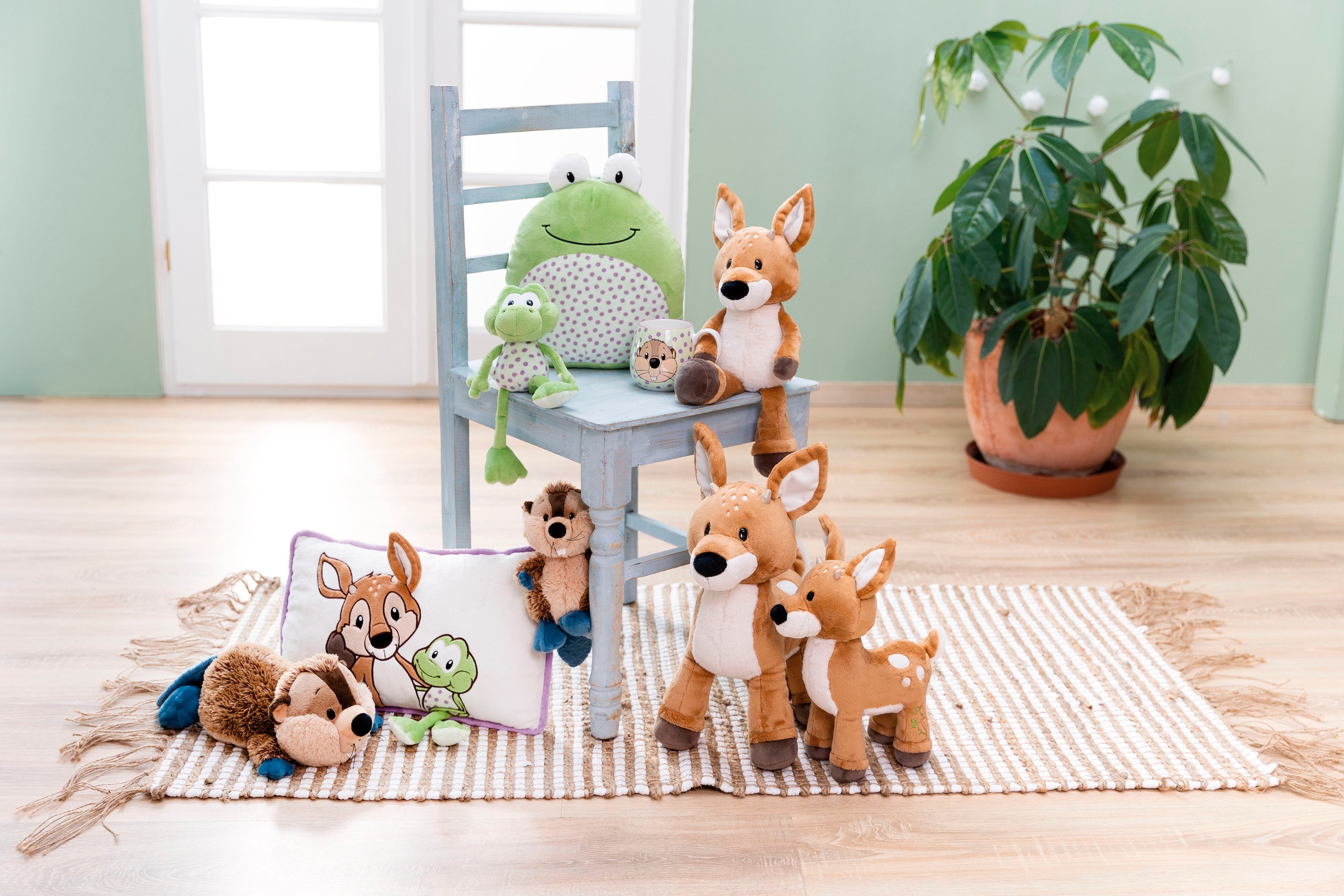 Nici Kuscheltier »Forest Friends, Biber Harry Woodsnacker, 30 cm schlenkernd«, enthält recyceltes Material