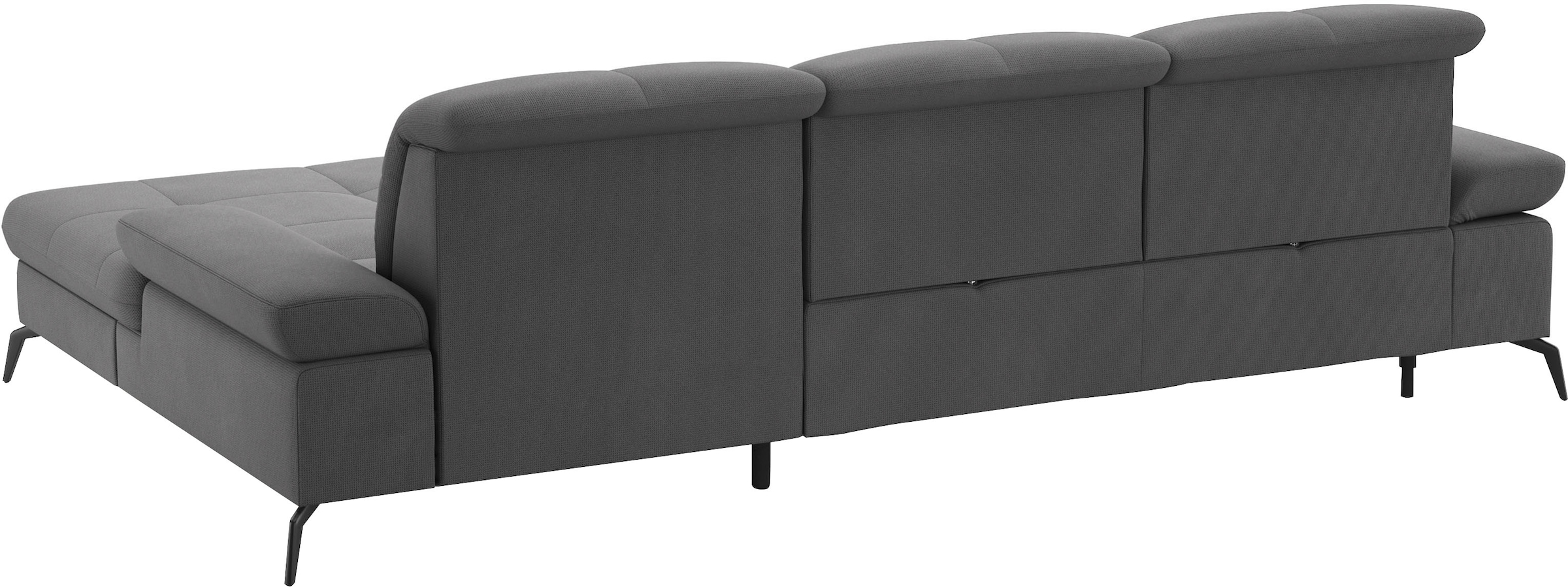 sit&more Ecksofa »Amica, L-Form, inkl. Sitztiefenverstellung & Armteilverstellung«, wahlweise mit Bettfunktion, Bettkasten und Kopfteilverstellung
