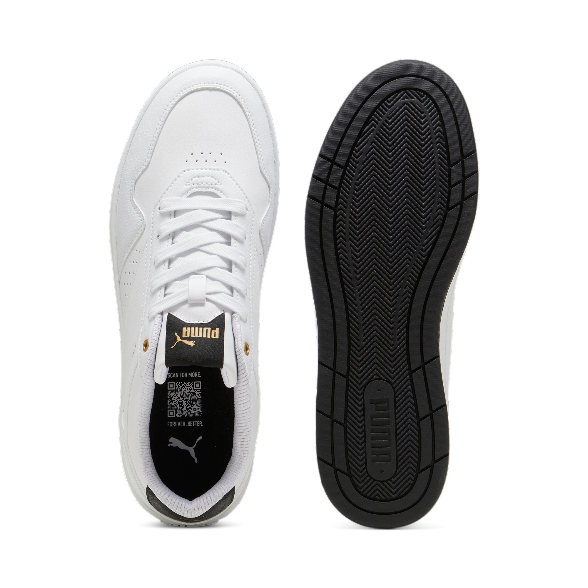 PUMA Sneaker »COURT CLASSIC«  für sportliche Einsätze, mit Gummi-Laufsohle, mit Schnürverschluss