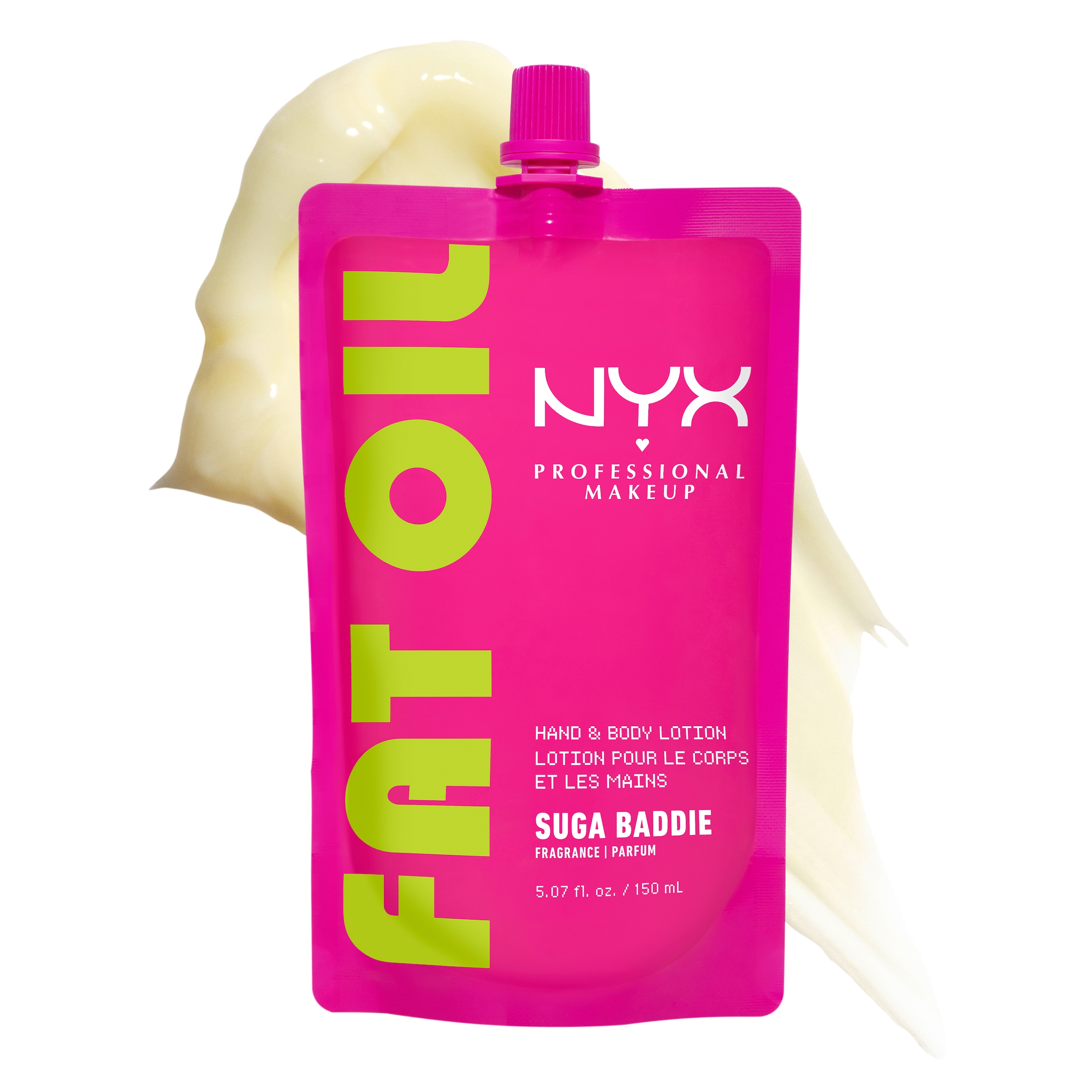 NYX PROFESSIONAL MAKEUP Körperlotion »FAT OIL HAND & BODY LOTION SUGA BADDIE« leichte, feuchtigkeitsspendende Hand- und Körperlotion
