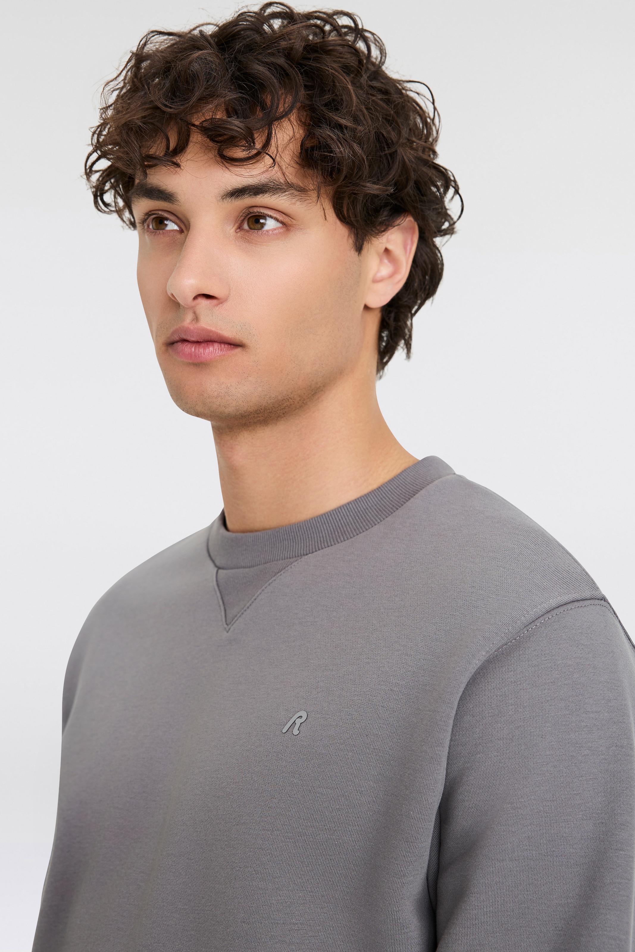 Replay Sweatshirt, mit V-Einsatz am Halsausschnitt