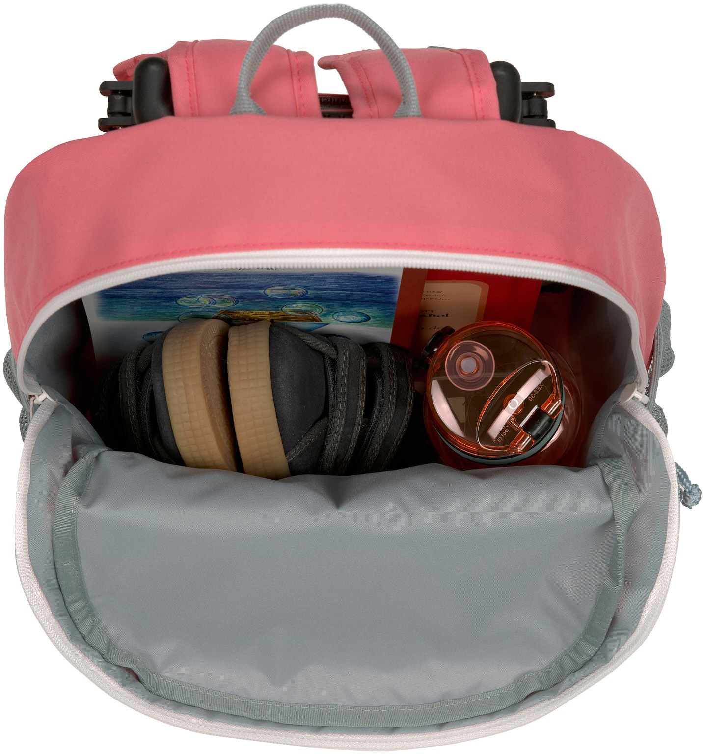 LÄSSIG Kinderrucksack »About Friends, Dino, rose«, mit Trolleyfunktion