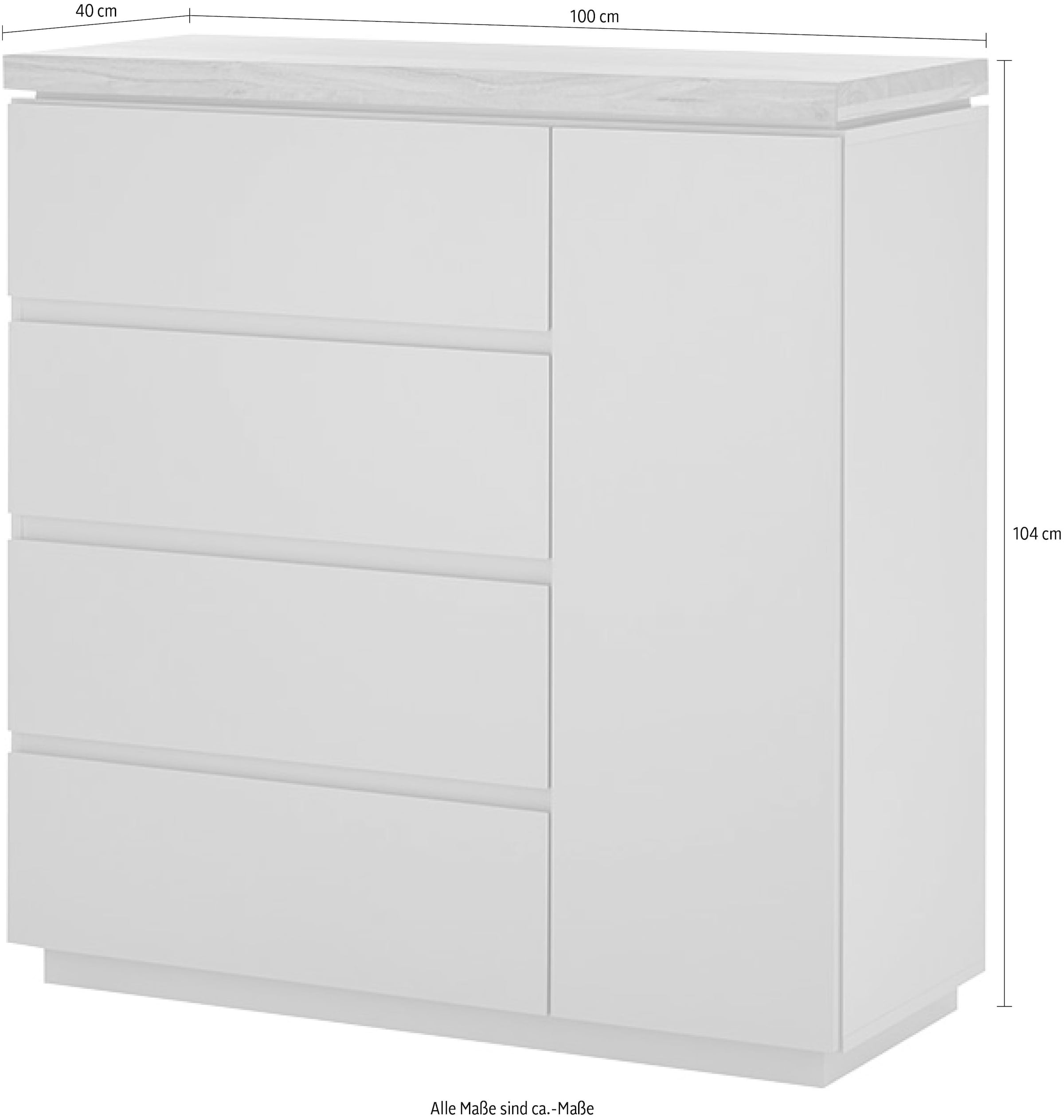 MCA furniture Kommode »PALAMOS Kommode« Türen mit Dämpfung