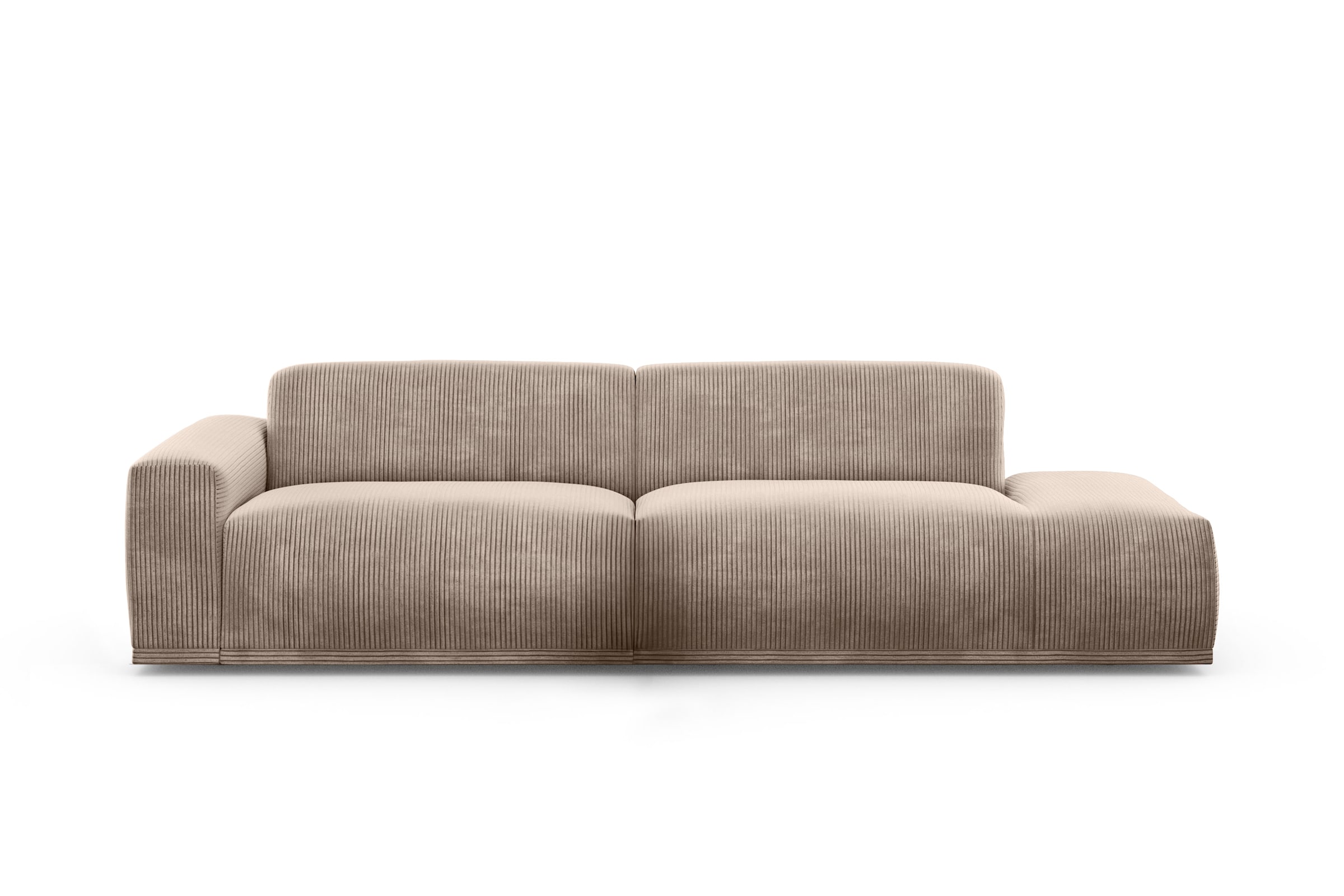 TRENDMANUFAKTUR Big-Sofa »Braga, mit hochwertigem Kaltschaum, Megasofa, in Cord erhältlich«, modernes Big-Sofa, Couch mit hohem Sitzkomfort, 277/72/107 cm (B/H/T)