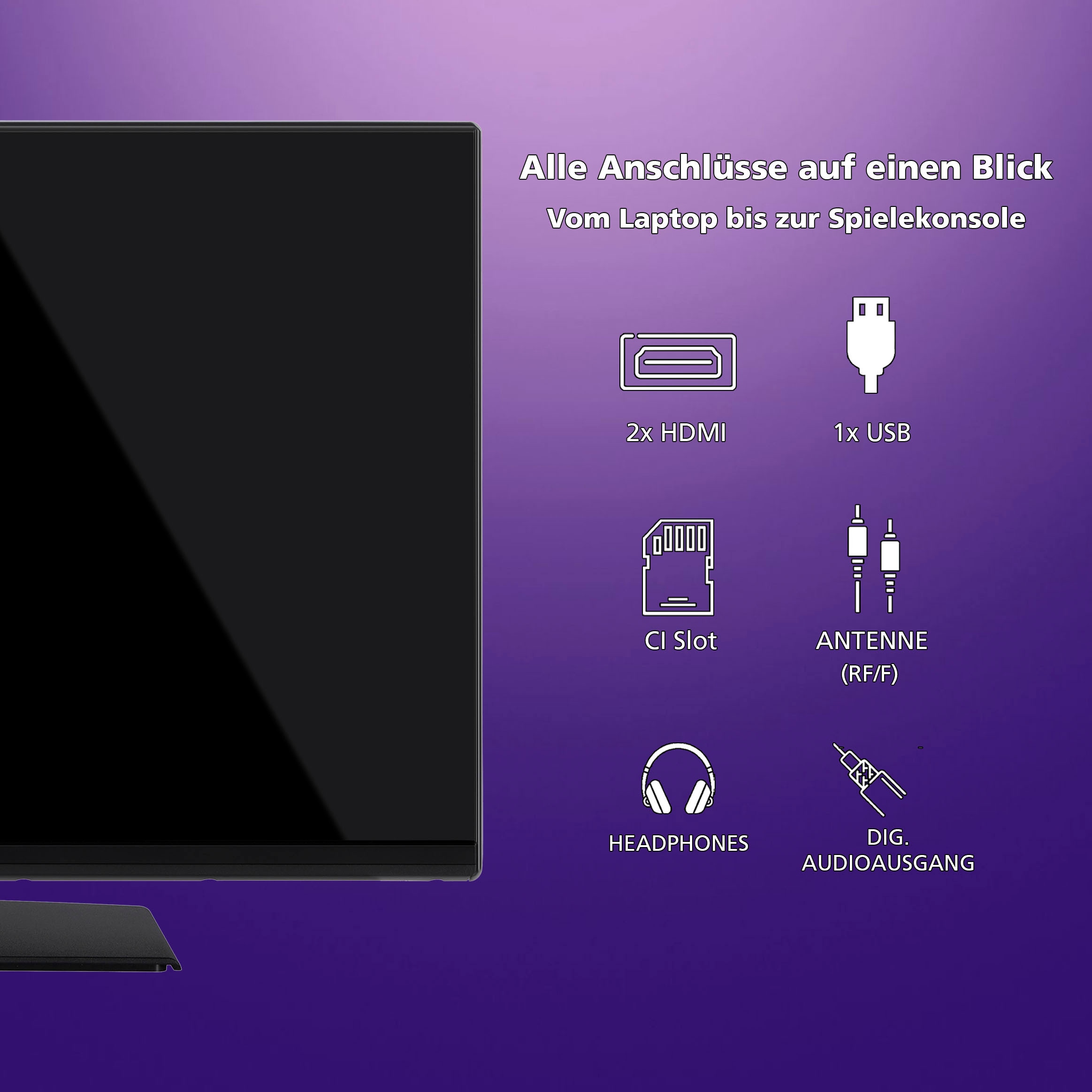 JVC LED-Fernseher, 80 cm/32 Zoll, HD-ready