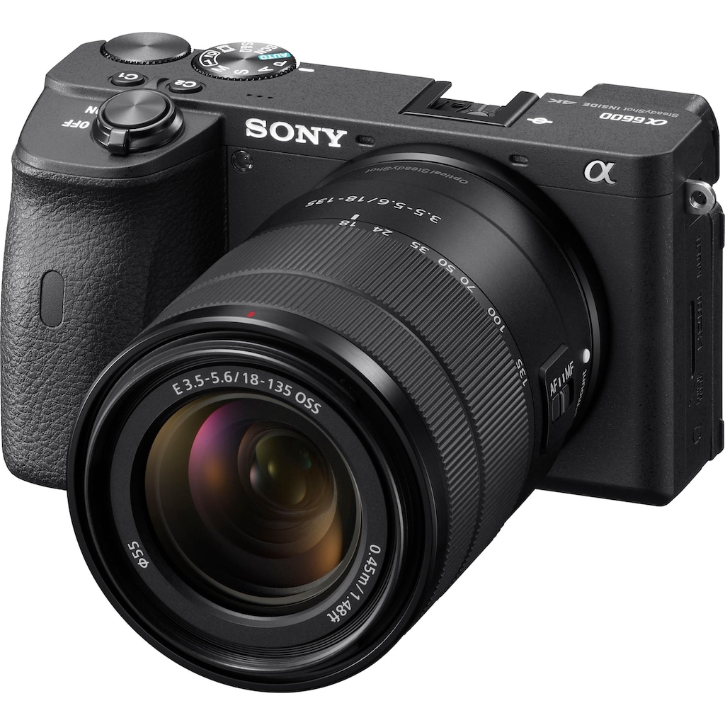 Sony Systemkamera »Alpha 6600 + SEL18135«, SEL18135, 24,2 MP, NFC-Bluetooth-WLAN (Wi-Fi)