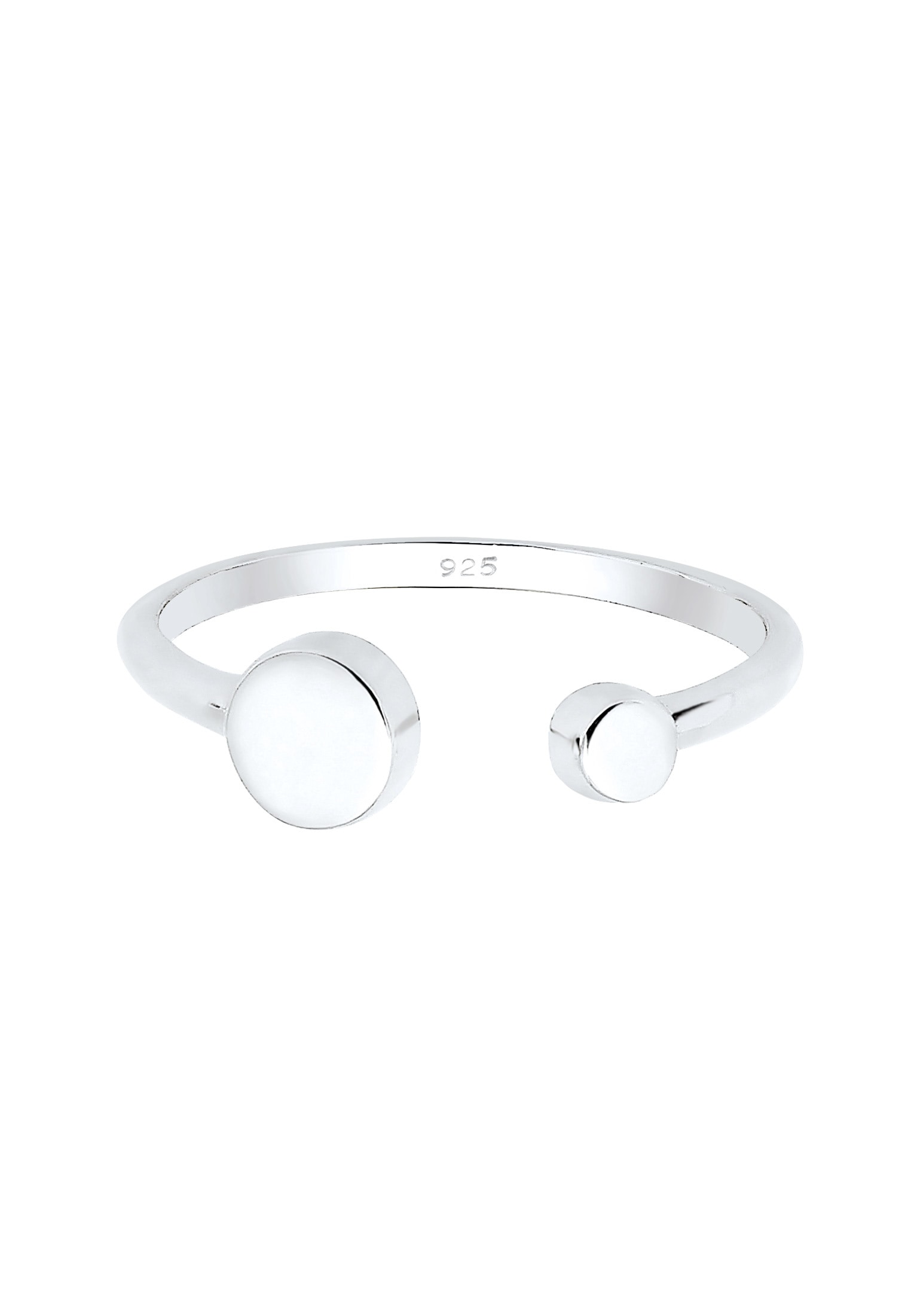 Elli Silberring »Ring Kreis Geo Look Verstellbar 925 Sterling Silber«