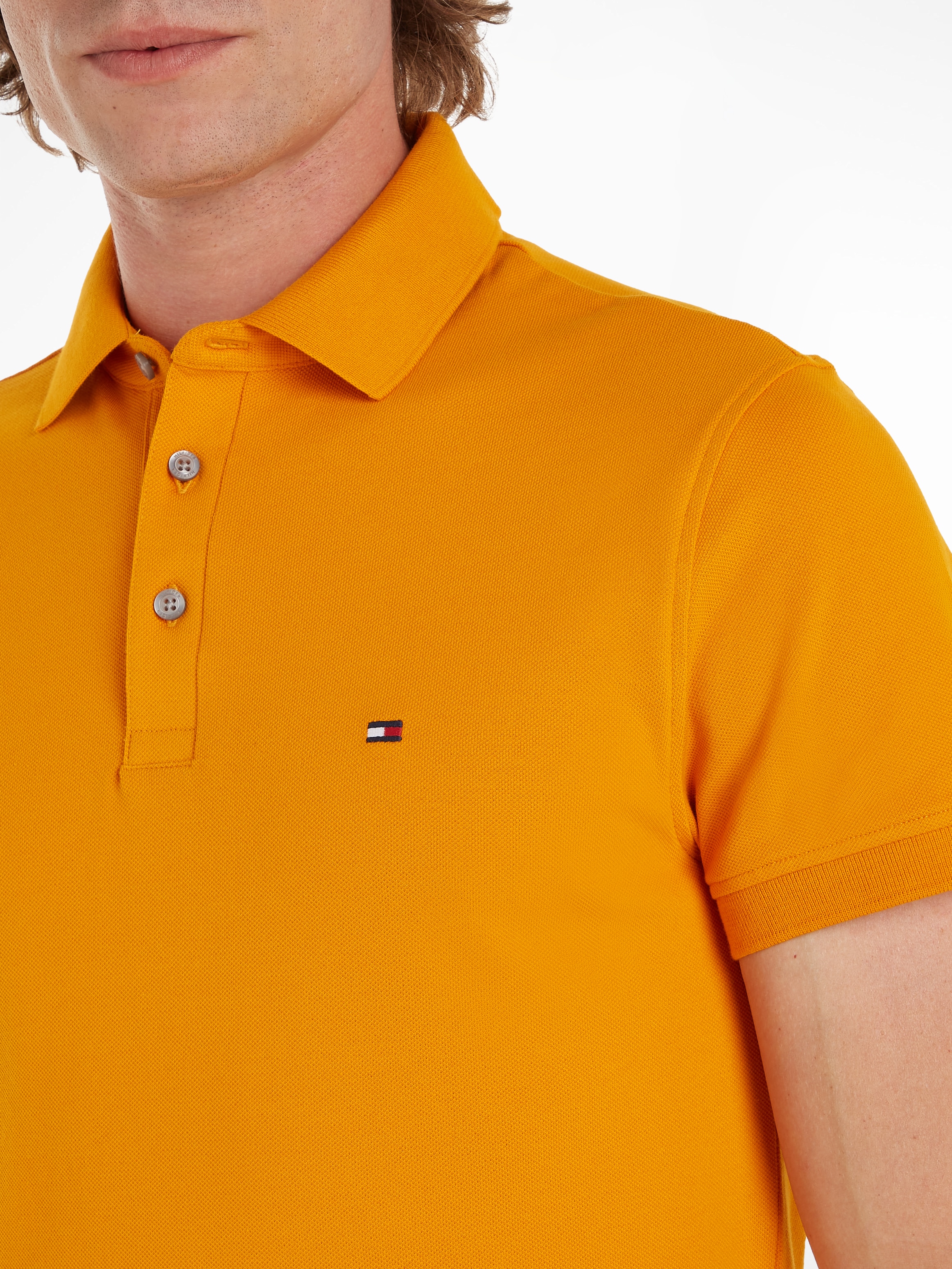 Tommy Hilfiger Poloshirt »1985 SLIM POLO«, aus leicht strukturiertem Piqué-Material