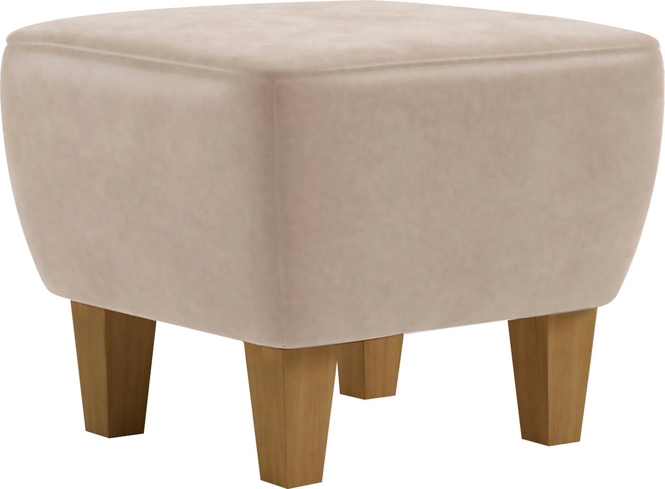 Home affaire Polsterhocker »Viva« mit Eichenfüßen