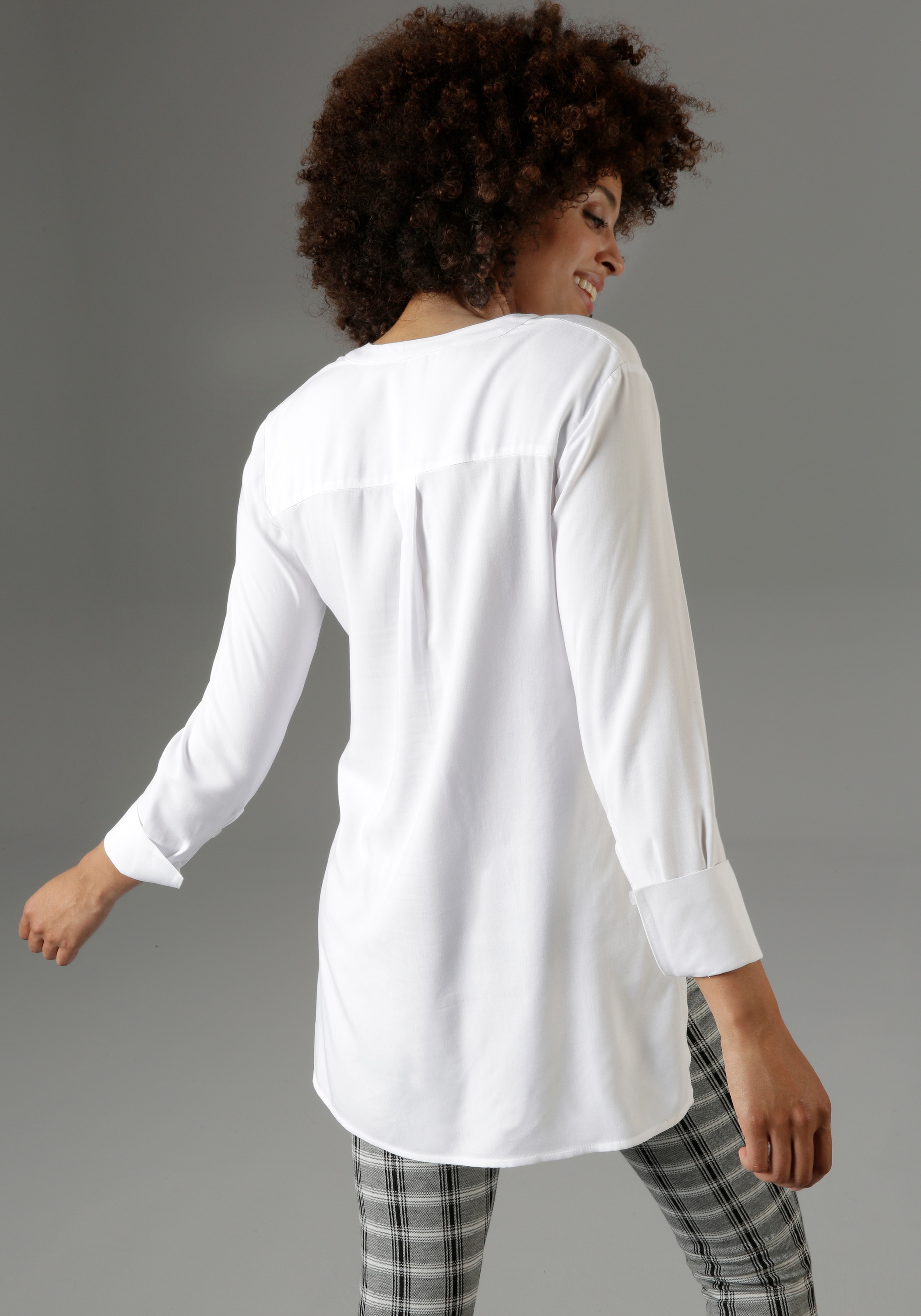 Aniston SELECTED Longbluse, mit extra-langen Manschetten