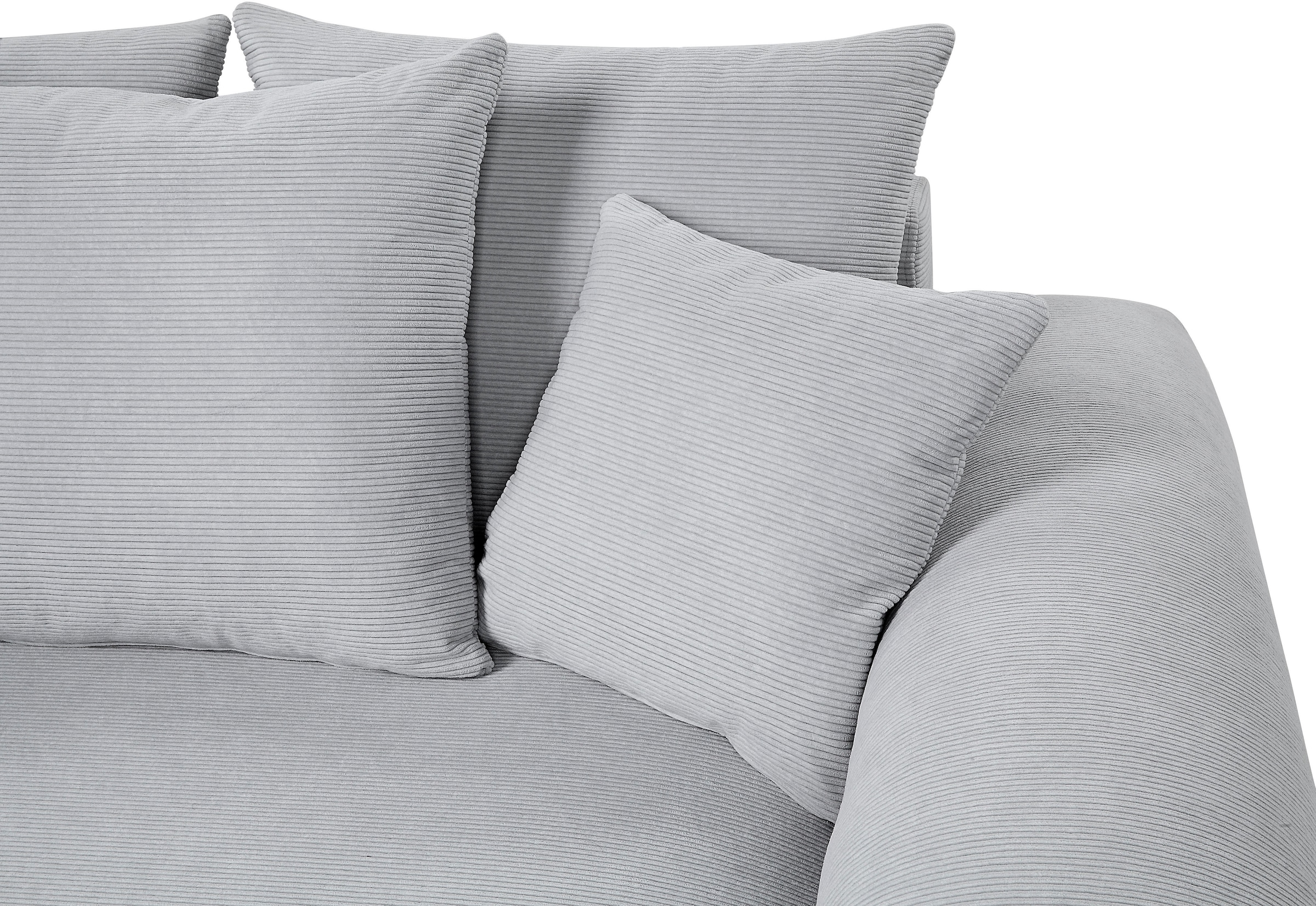 Big-Sofa Raten home ATLANTIC stellbar auf mit Cord-Bezug, Raum im Federkern, collection mit XXL-Sitzfläche, bestellen »Bjoern«, frei