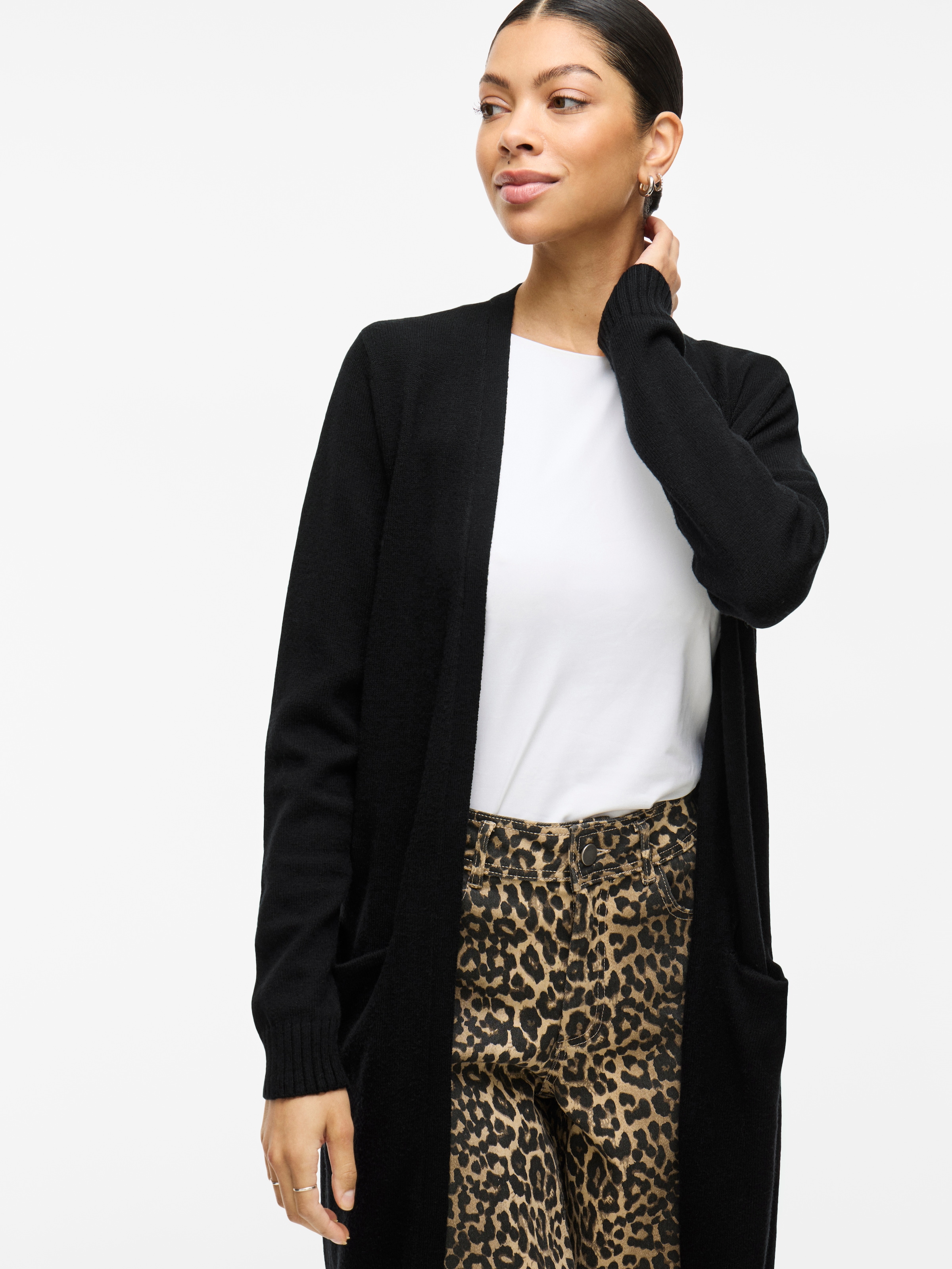 Vila Longstrickjacke »VIRIL LONG L/S  KNIT CARDIGAN - NOOS« in knielanger Form