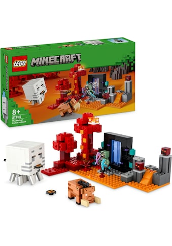 Konstruktionsspielsteine »Hinterhalt am Netherportal (21255), LEGO Minecraft«, (352 St.)