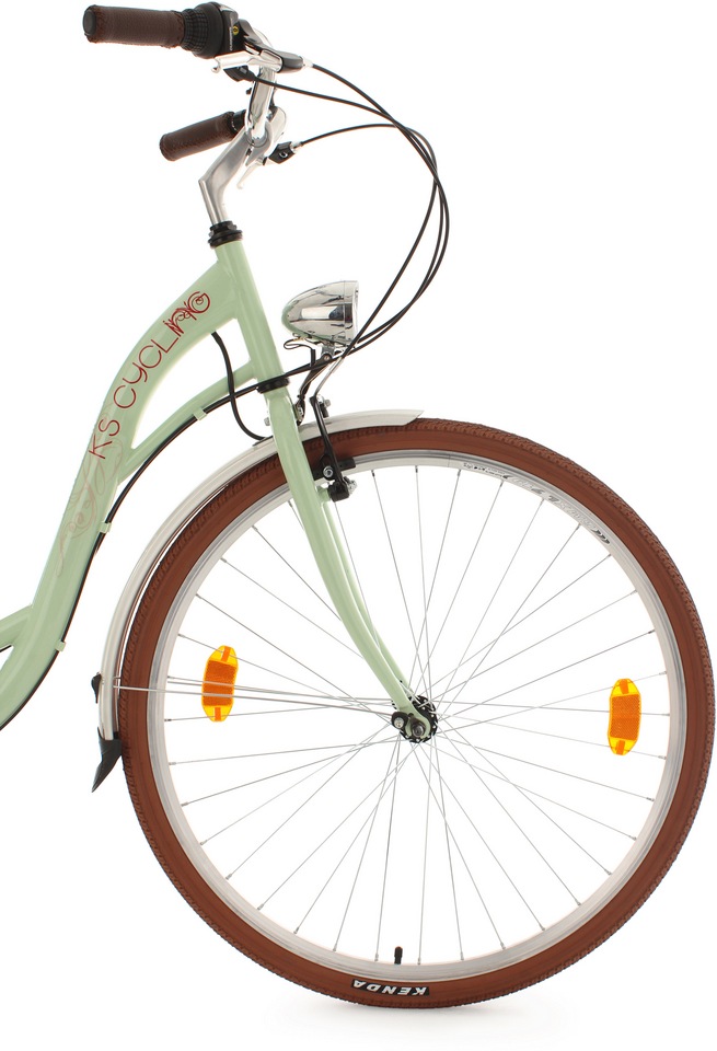 KS Cycling Cityrad »Eden«, 6 Gang, Shimano, Tourney RD-TZ 50 Schaltwerk, Kettenschaltung, für Damen und Herren, Kettenschaltung